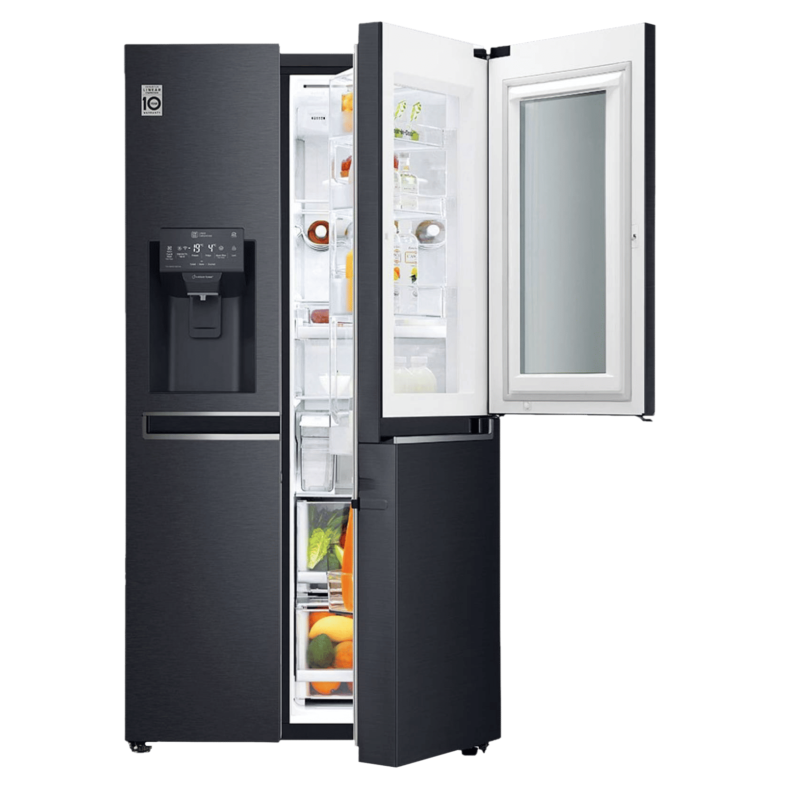 LG 635 Litres 5 Star Frost Free Side by Side Refrigerator with Smart Diagnosis (GC-X247CQAV, Matte Black) LG 635 Litres 5 Star Frost Free Side by Side Refrigerator with Smart Diagnosis (GC-X247CQAV, Matte Black)_9