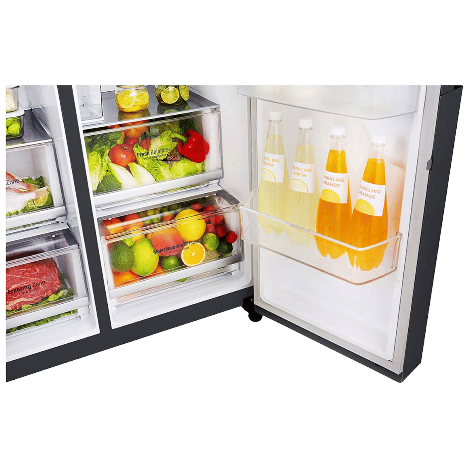 LG 635 Litres 5 Star Frost Free Side by Side Refrigerator with Smart Diagnosis (GC-X247CQAV, Matte Black) LG 635 Litres 5 Star Frost Free Side by Side Refrigerator with Smart Diagnosis (GC-X247CQAV, Matte Black)_6
