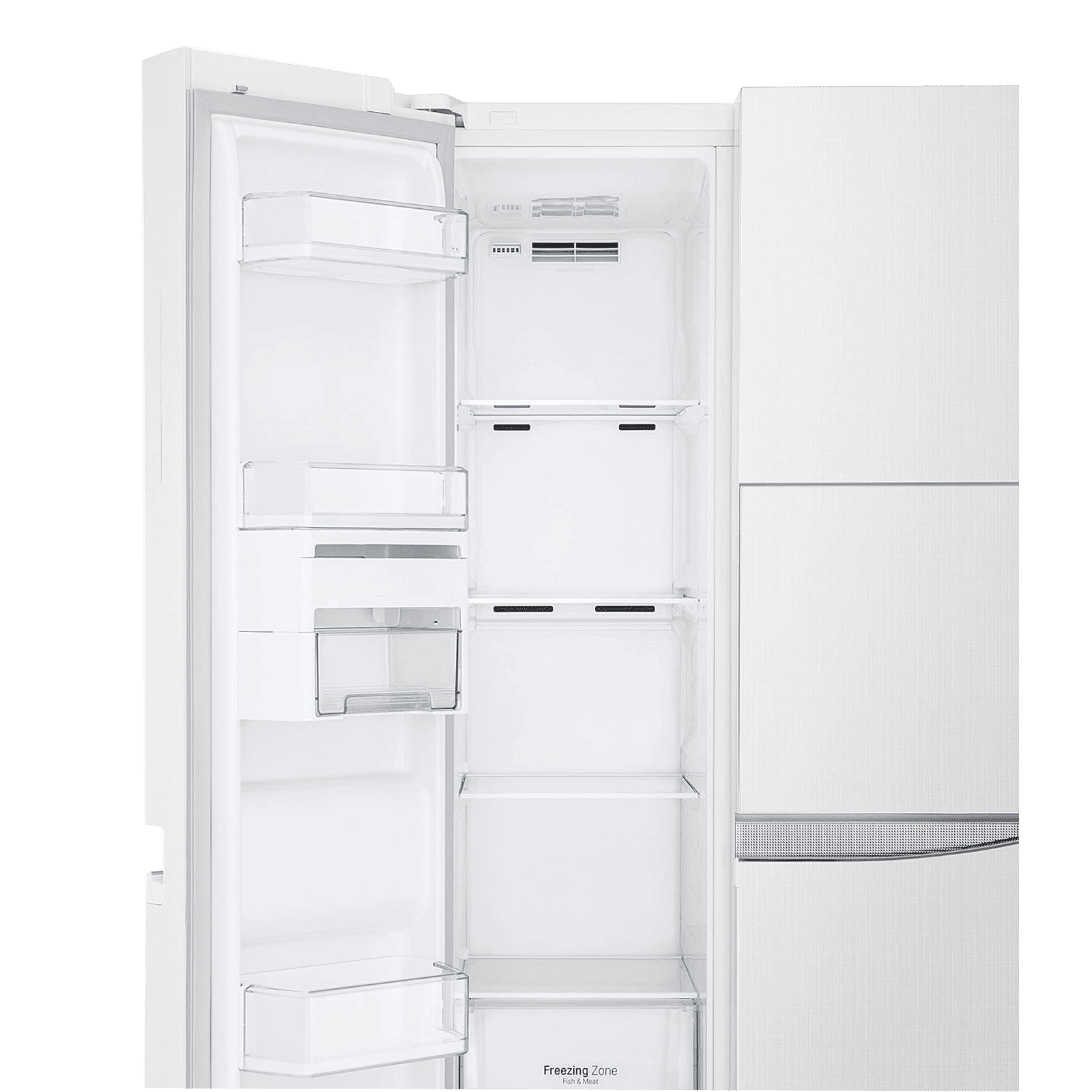 LG 675 Litres Frost Free Side by Side Door Smart Wifi Enabled Refrigerator with Hygiene Fresh Plus (GC-C247UGLW.BLWQEB, Linen White) LG 675 Litres Frost Free Side by Side Door Smart Wifi Enabled Refrigerator with Hygiene Fresh Plus (GC-C247UGLW.BLWQEB, Linen White)_7