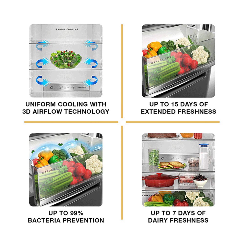 Whirlpool Intellifresh Pro 355 Litres 3 Star Frost Free Double Door Bottom Mount Convertible Refrigerator with Advanced AI Technology (IFPRO BM INV 370 ELT+, Steel Onyx) Whirlpool Intellifresh Pro 355 Litres 3 Star Frost Free Double Door Bottom Mount Convertible Refrigerator with Advanced AI Technology (IFPRO BM INV 370 ELT+, Steel Onyx)_11
