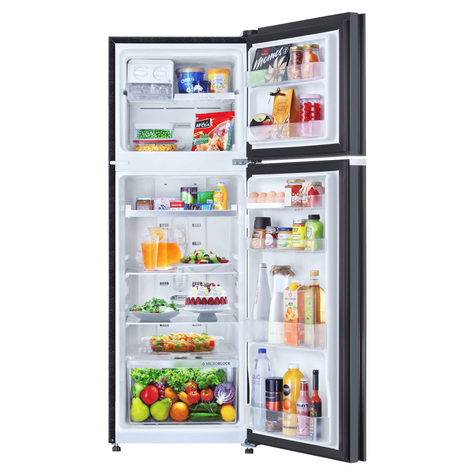 Whirlpool NeoFresh 265 Litres 2 Star Frost Free Double Door Refrigerator with 6th Sense DeepFreeze Technology (NEO 278GD PRM, Crystal Black) Whirlpool NeoFresh 265 Litres 2 Star Frost Free Double Door Refrigerator with 6th Sense DeepFreeze Technology (NEO 278GD PRM, Crystal Black)_5