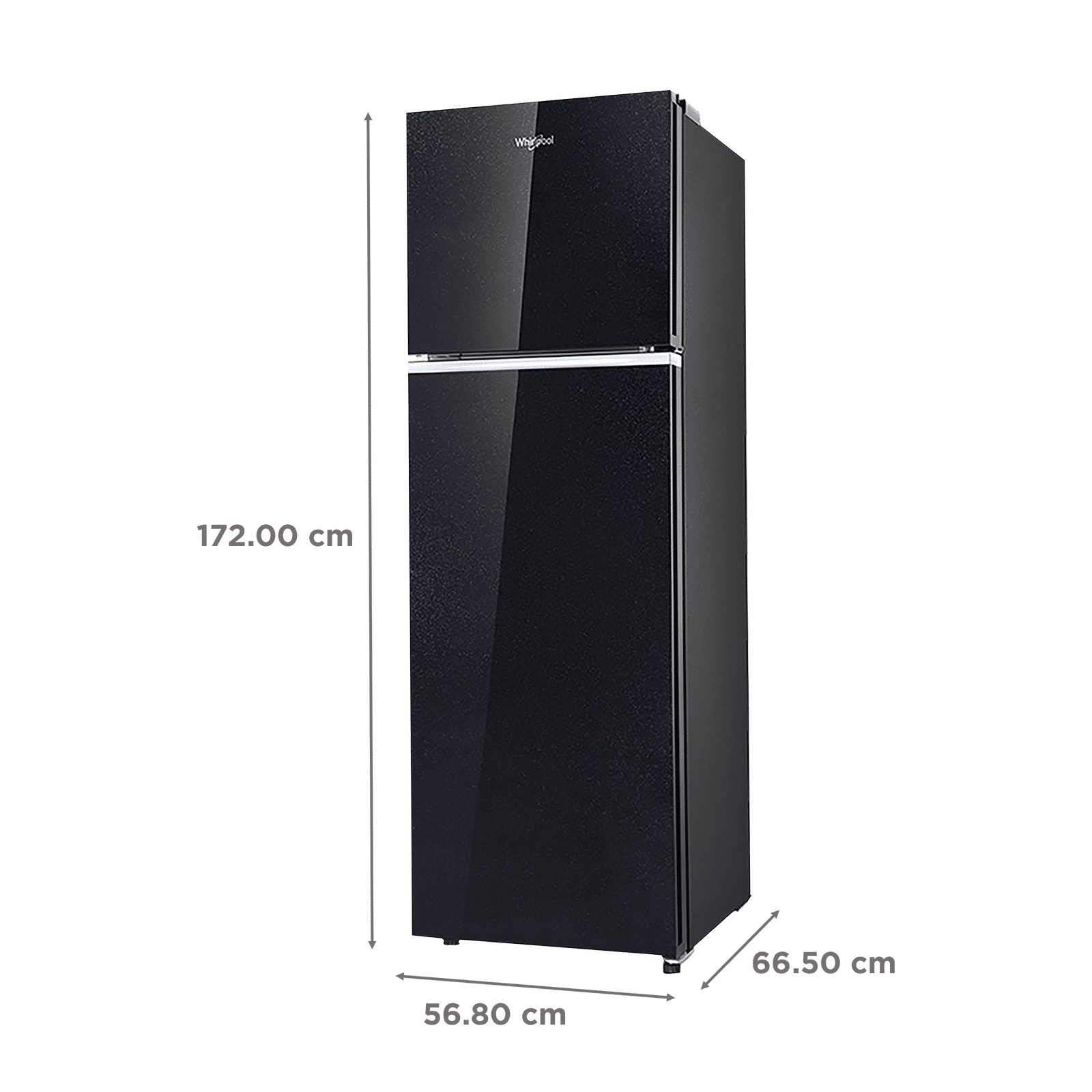 Whirlpool NeoFresh 292 Litres 2 Star Frost Free Double Door Refrigerator with 6th Sense DeepFreeze Technology (NEO 305GD PRM, Crystal Black) Whirlpool NeoFresh 292 Litres 2 Star Frost Free Double Door Refrigerator with 6th Sense DeepFreeze Technology (NEO 305GD PRM, Crystal Black)_3