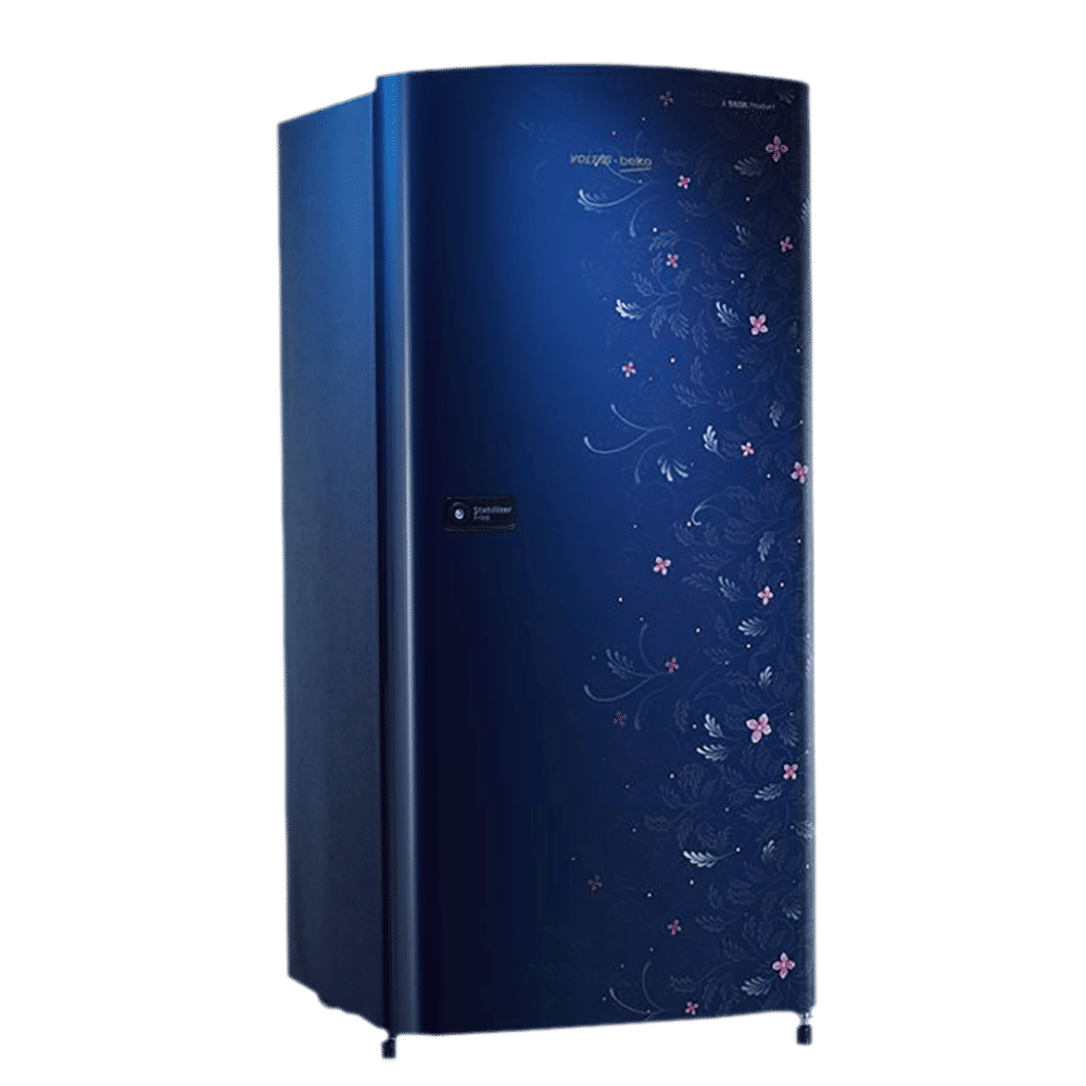 VOLTAS beko 185 Litres 2 Star Direct Cool Single Door Refrigerator with Stabilizer Free Operation (RDC205DKBRX/XXXG, Kassia Blue)_7