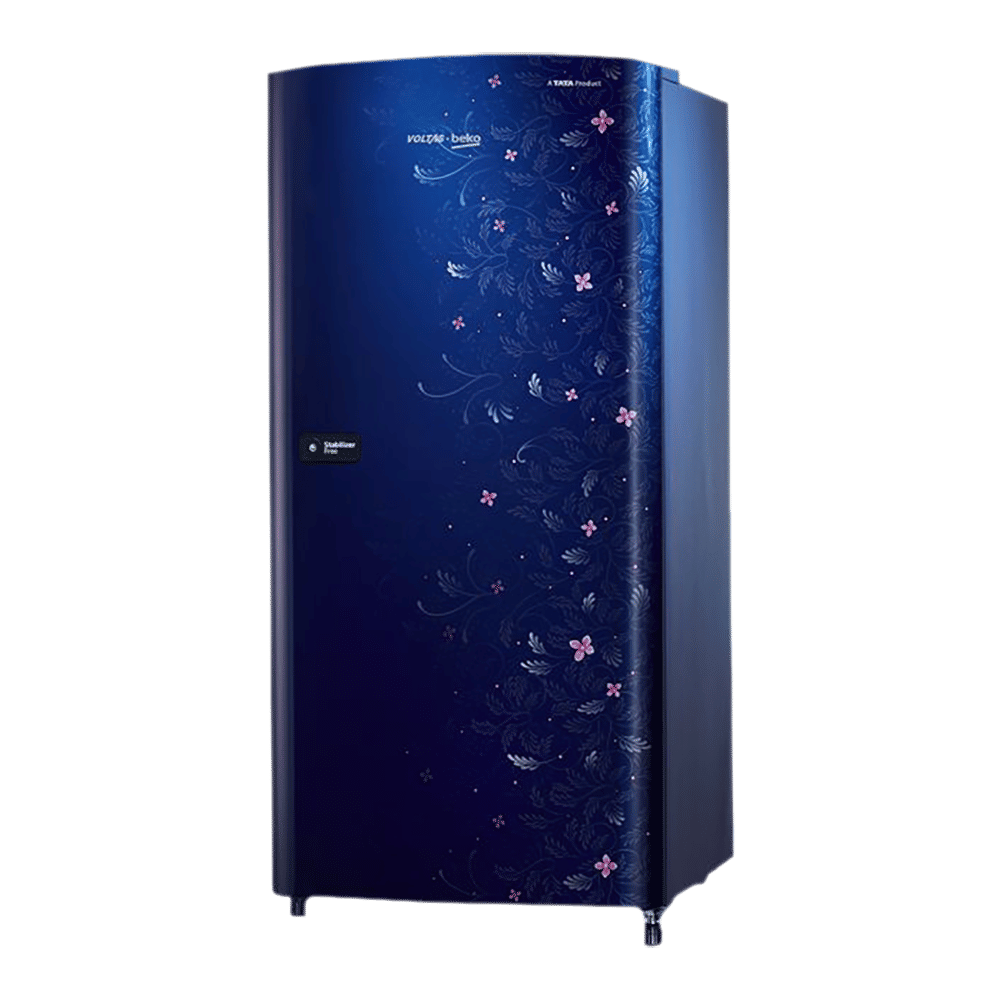 VOLTAS beko 185 Litres 2 Star Direct Cool Single Door Refrigerator with Stabilizer Free Operation (RDC205DKBRX/XXXG, Kassia Blue)_3
