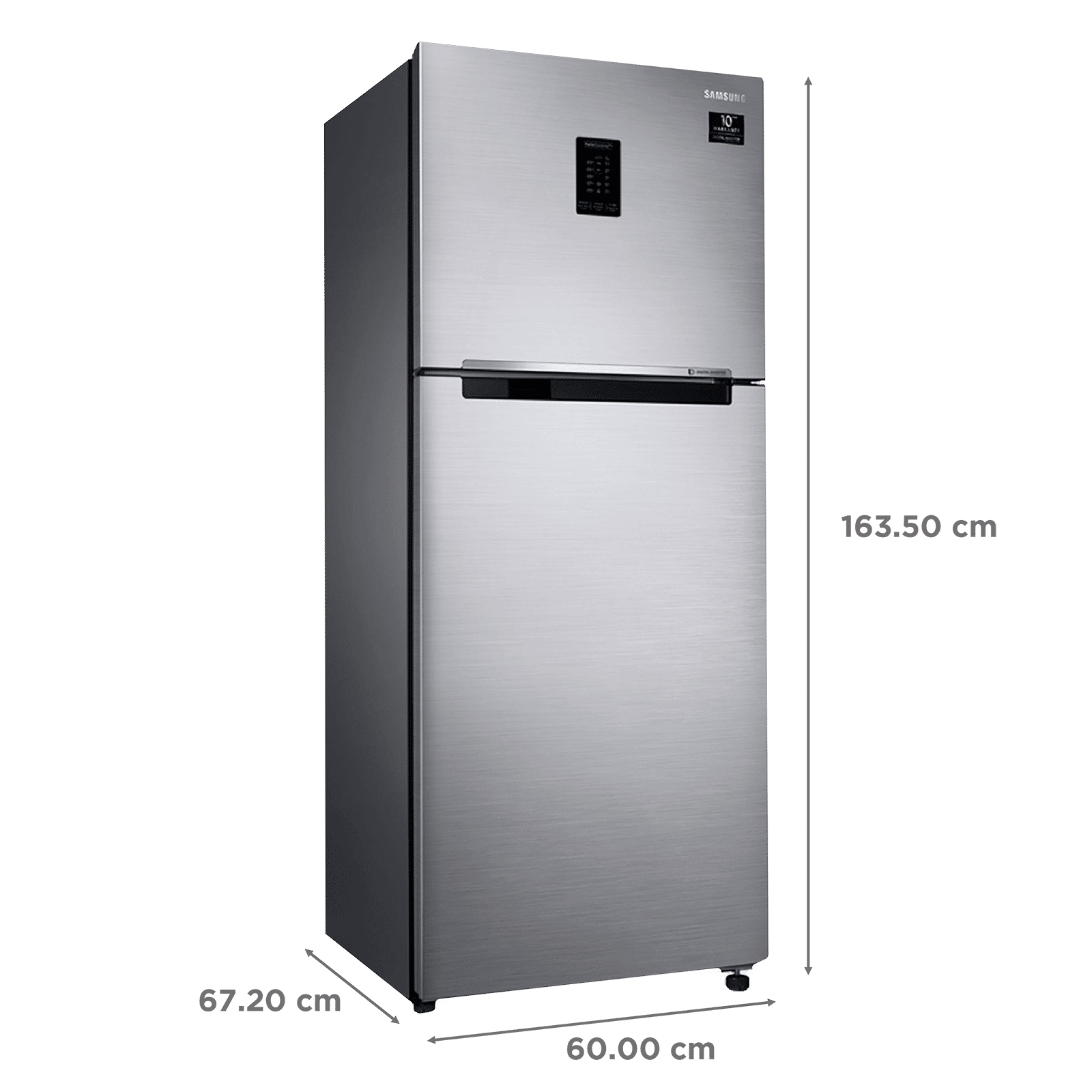 SAMSUNG 324 Litres 2 Star Frost Free Double Door Convertible Refrigerator with Stabilizer Free Operation (RT34T4542S8/HL, Elegant Inox) SAMSUNG 324 Litres 2 Star Frost Free Double Door Convertible Refrigerator with Stabilizer Free Operation (RT34T4542S8/HL, Elegant Inox)_3