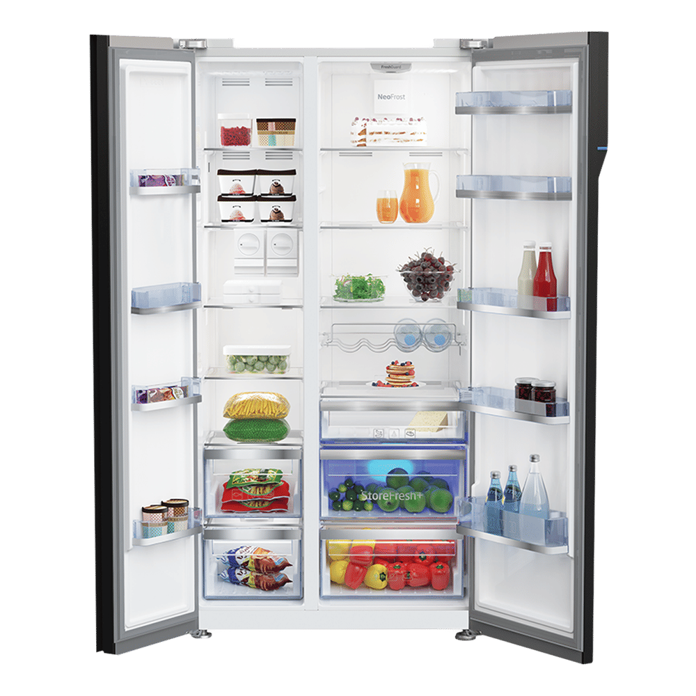 VOLTAS beko 634 Litres Frost Free Side by Side Refrigerator with Neo Frost Dual Cooling (RSB665XPRF, Inox Look) VOLTAS beko 634 Litres Frost Free Side by Side Refrigerator with Neo Frost Dual Cooling (RSB665XPRF, Inox Look)_5