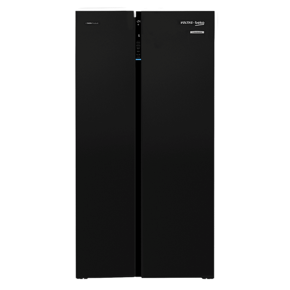 VOLTAS beko 640 Litres Frost Free Side by Side Refrigerator with Neo Frost Dual Cooling (RSB665GBRF, Glass Black) VOLTAS beko 640 Litres Frost Free Side by Side Refrigerator with Neo Frost Dual Cooling (RSB665GBRF, Glass Black)_1