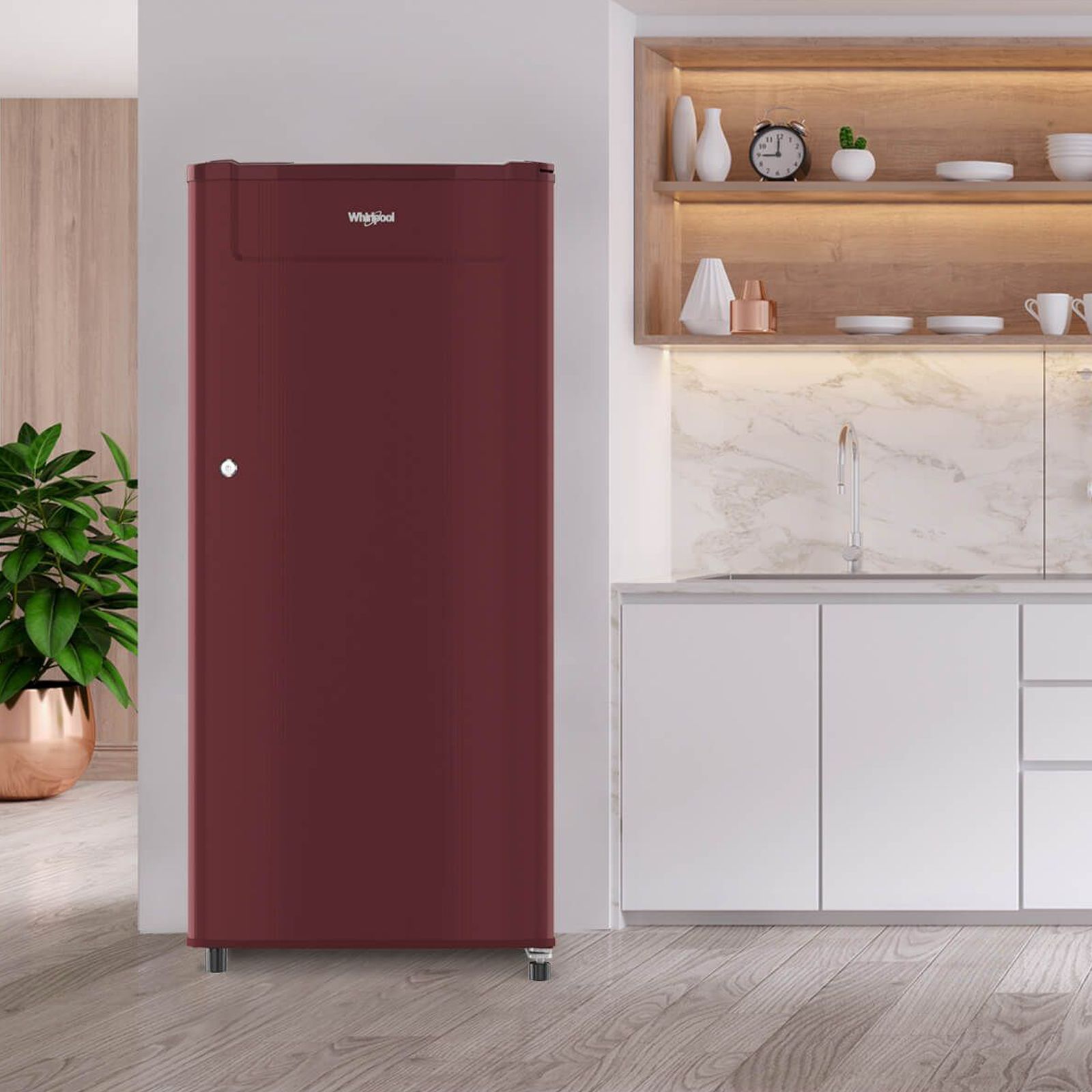 Whirlpool Genius 190 Litres 2 Star Direct Cool Single Door Refrigerator with Insulated Capillary Technology (Wine)_12