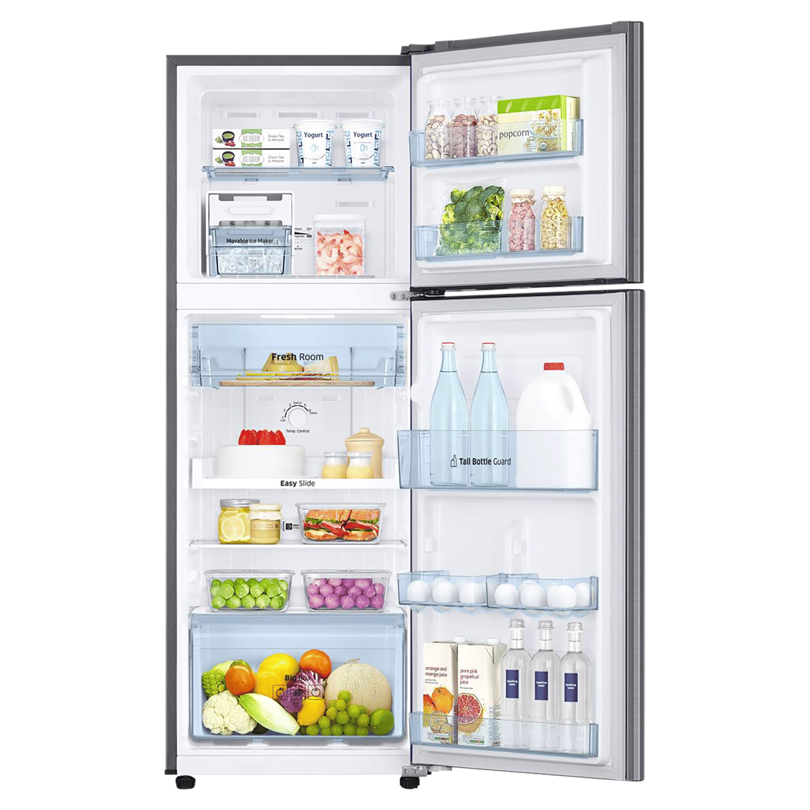 SAMSUNG 253 Litres 2 Star Frost Free Double Door Refrigerator with Activated Carbon Filters (RT28T3042S8/NL, Elegant Inox) SAMSUNG 253 Litres 2 Star Frost Free Double Door Refrigerator with Activated Carbon Filters (RT28T3042S8/NL, Elegant Inox)_5