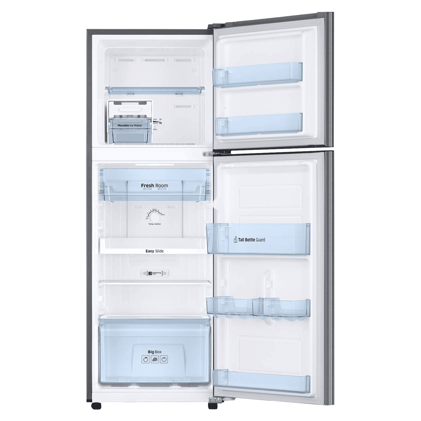 SAMSUNG 253 Litres 2 Star Frost Free Double Door Refrigerator with Activated Carbon Filters (RT28T3042S8/NL, Elegant Inox) SAMSUNG 253 Litres 2 Star Frost Free Double Door Refrigerator with Activated Carbon Filters (RT28T3042S8/NL, Elegant Inox)_6