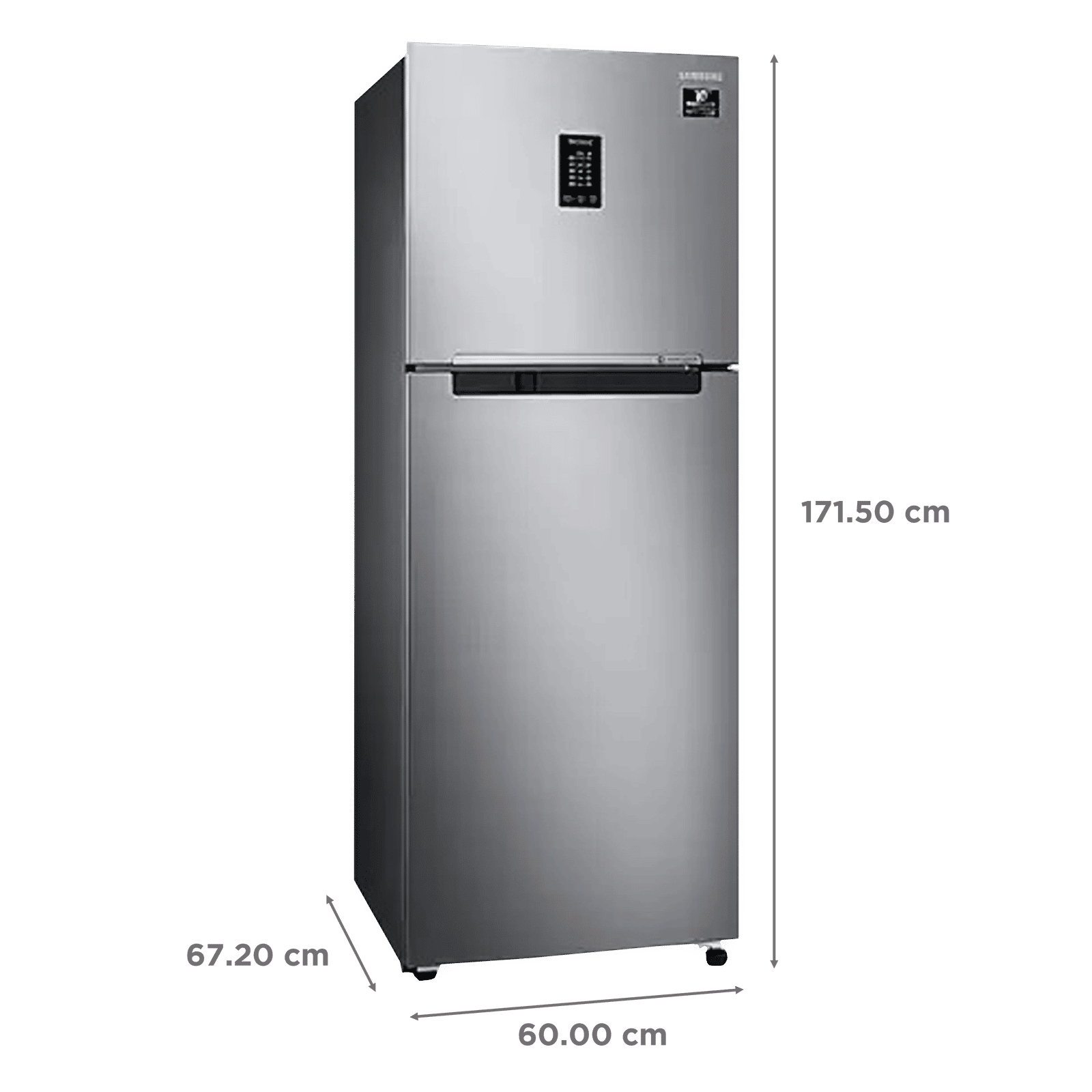 SAMSUNG 336 Litres 3 Star Frost Free Double Door Convertible Refrigerator with Curd Maestro (RT37T4632SL/HL, Elegant Inox)_3