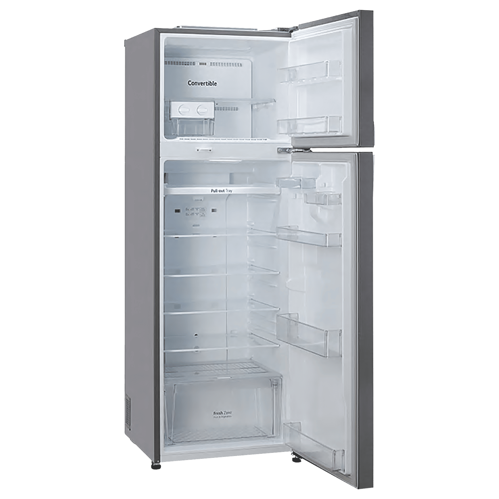 LG 360 Litres 2 Star Frost Free Double Door Convertible Refrigerator with Multi Air Flow System (GL-S402RPZY.DPZZEB, Shiny Steel) LG 360 Litres 2 Star Frost Free Double Door Convertible Refrigerator with Multi Air Flow System (GL-S402RPZY.DPZZEB, Shiny Steel)_15