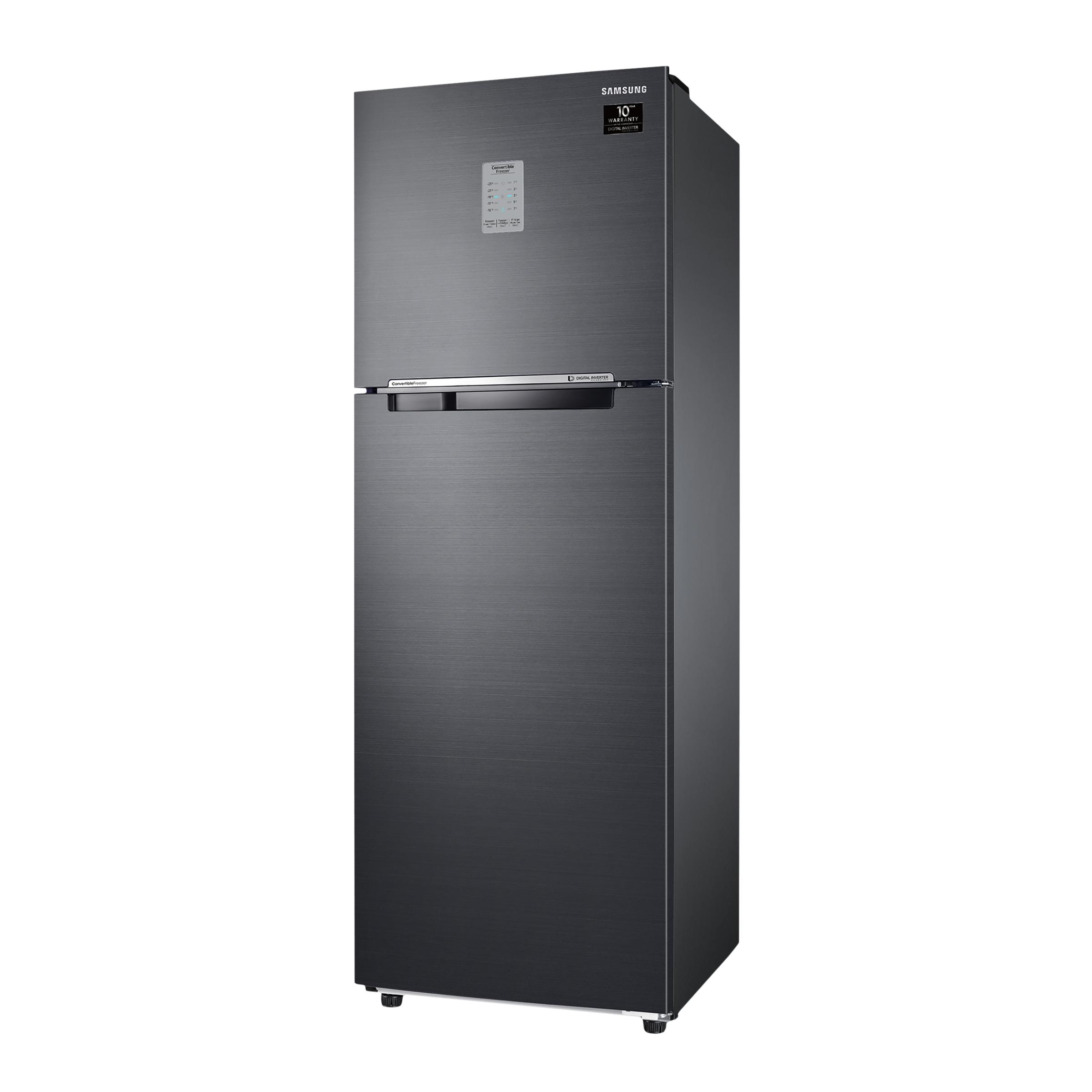 SAMSUNG 275 Litres 3 Star Frost Free Double Door Convertible Refrigerator with Power Cool Function (RT30A3743BX/HL, Luxe Black) SAMSUNG 275 Litres 3 Star Frost Free Double Door Convertible Refrigerator with Power Cool Function (RT30A3743BX/HL, Luxe Black)_1