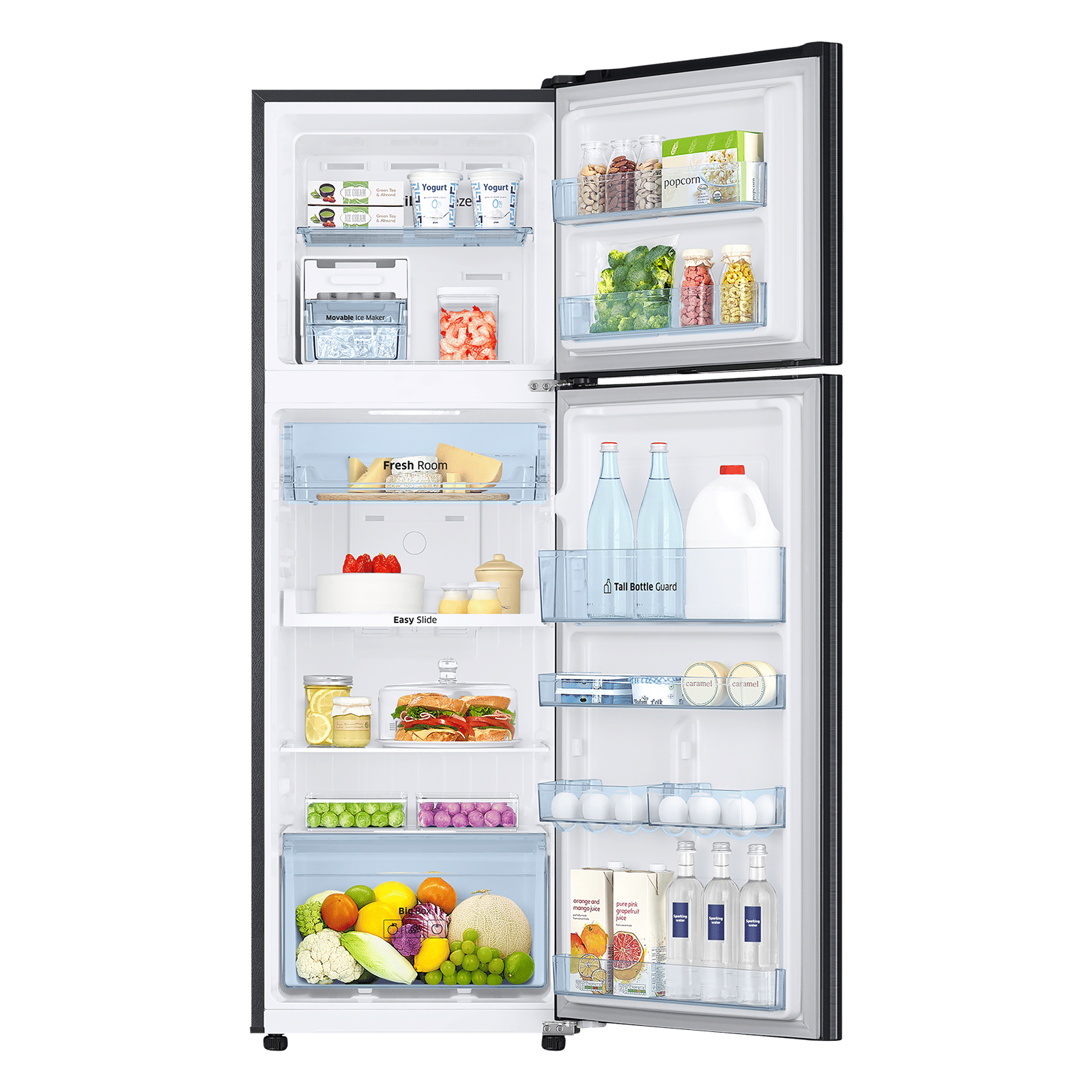 SAMSUNG 275 Litres 3 Star Frost Free Double Door Convertible Refrigerator with Power Cool Function (RT30A3743BX/HL, Luxe Black) SAMSUNG 275 Litres 3 Star Frost Free Double Door Convertible Refrigerator with Power Cool Function (RT30A3743BX/HL, Luxe Black)_4