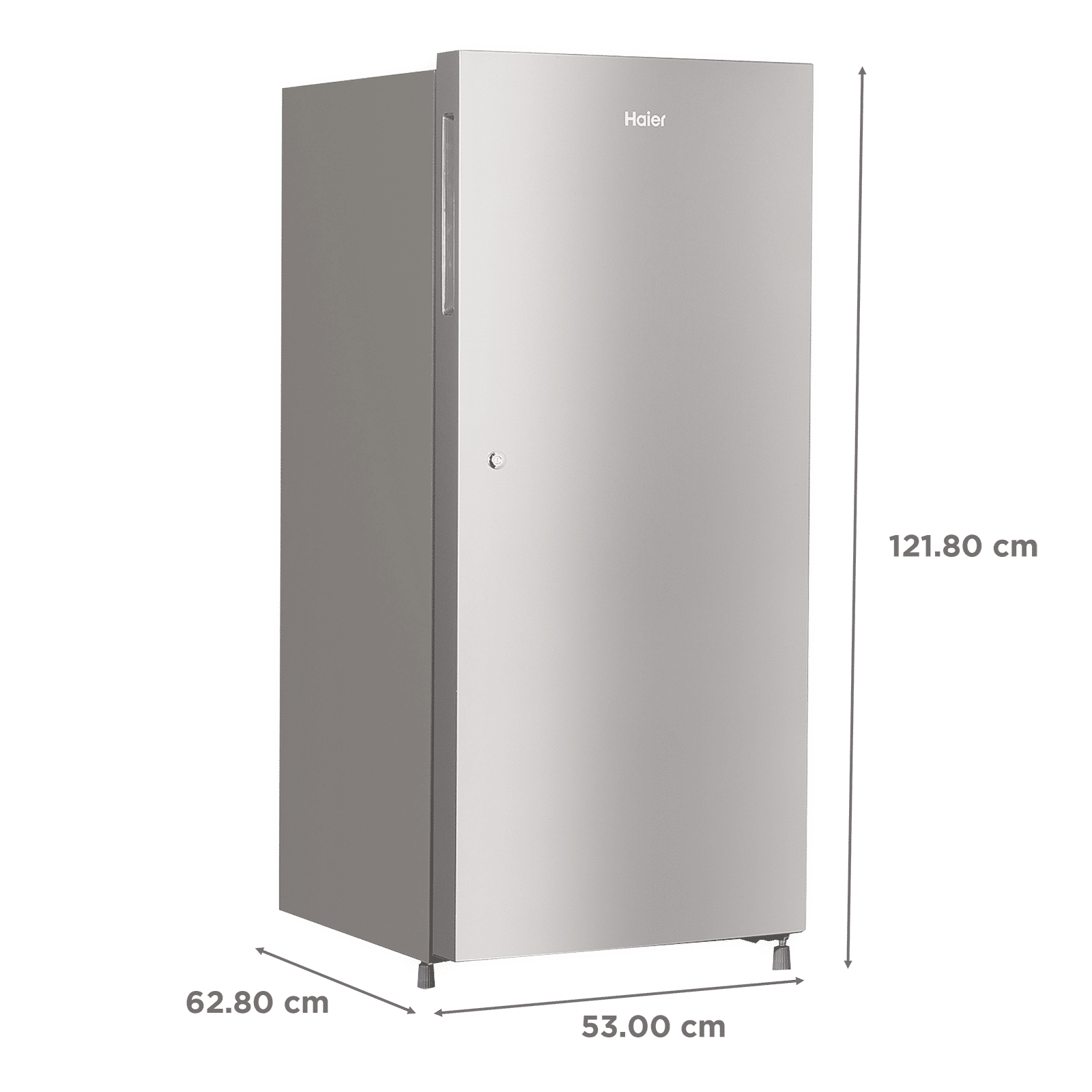 Haier 195 Litres 5 Star Direct Cool Single Door Refrigerator with Hour Icing Technology (HRD-1955CTS-E, Titanium Steel)_3