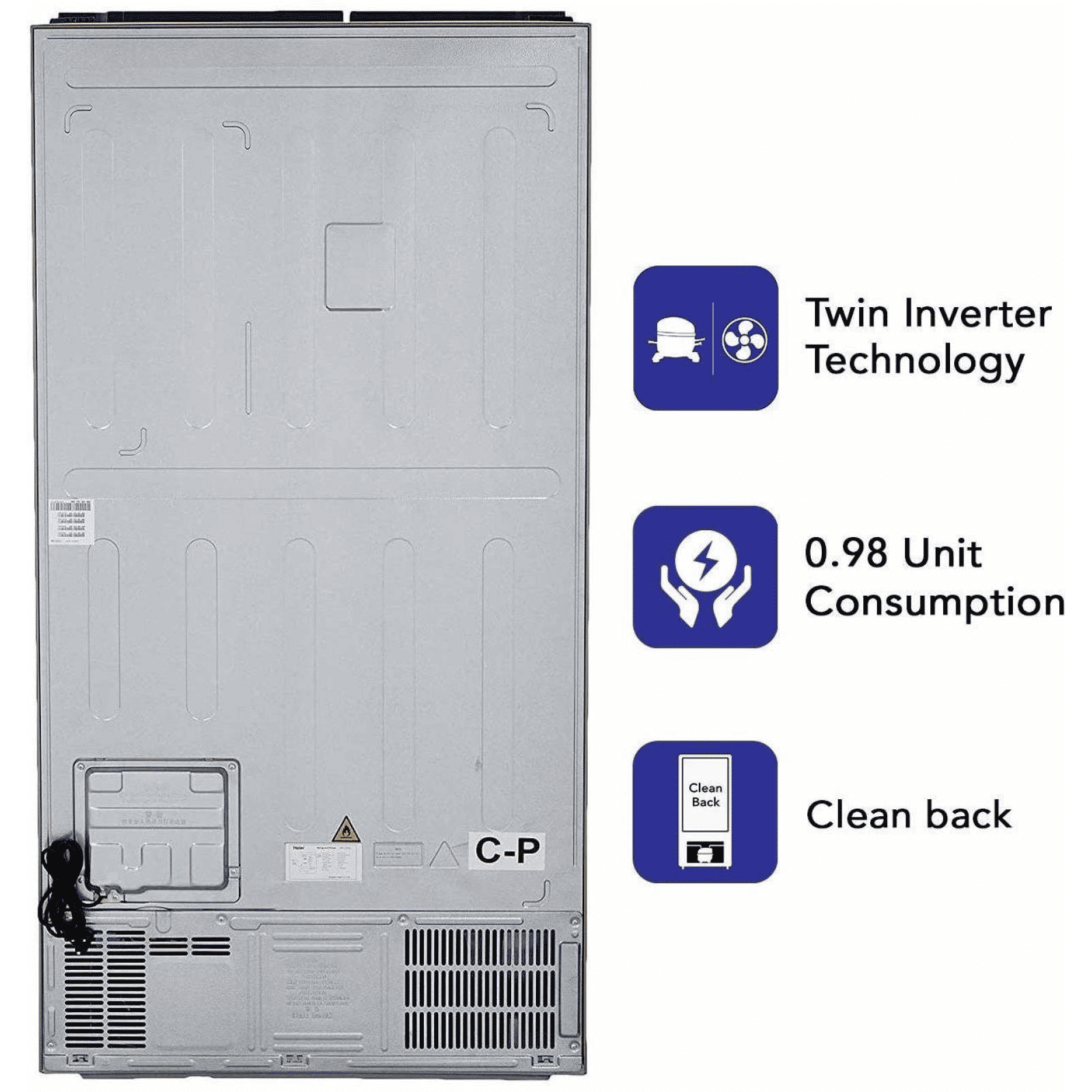 Haier 570 Litres A+ Frost Free Side by Side Refrigerator with Deo Fresh Technology (HRF-622SS, Shiny Steel) Haier 570 Litres A+ Frost Free Side by Side Refrigerator with Deo Fresh Technology (HRF-622SS, Shiny Steel)_10
