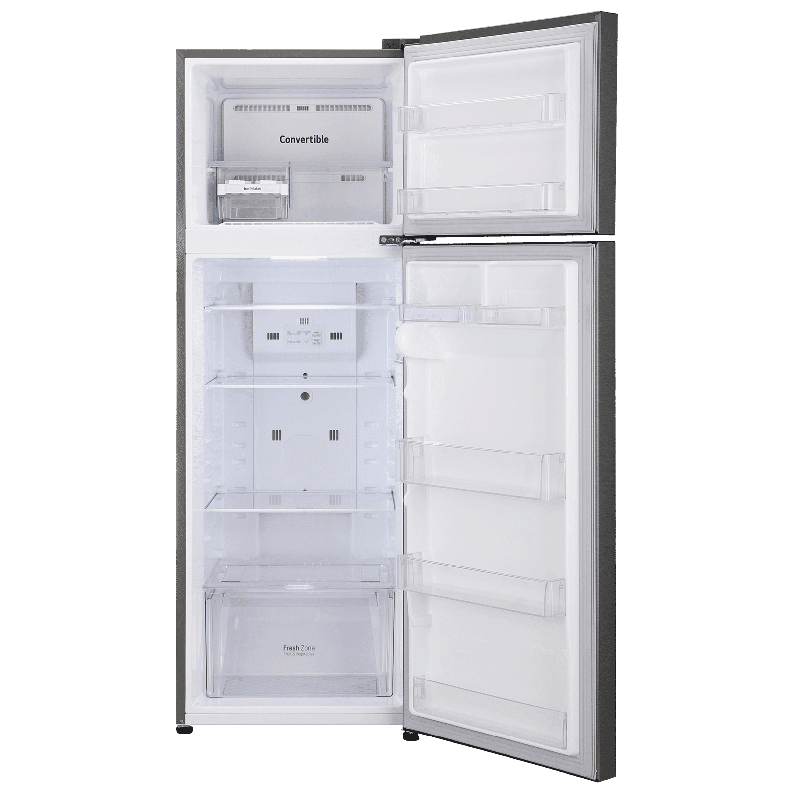 LG 308 Litres 2 Star Frost Free Double Door Convertible Refrigerator with Multi Air Flow System (GL-S322SDSY.ADSZEB, Dazzle Steel) LG 308 Litres 2 Star Frost Free Double Door Convertible Refrigerator with Multi Air Flow System (GL-S322SDSY.ADSZEB, Dazzle Steel)_12