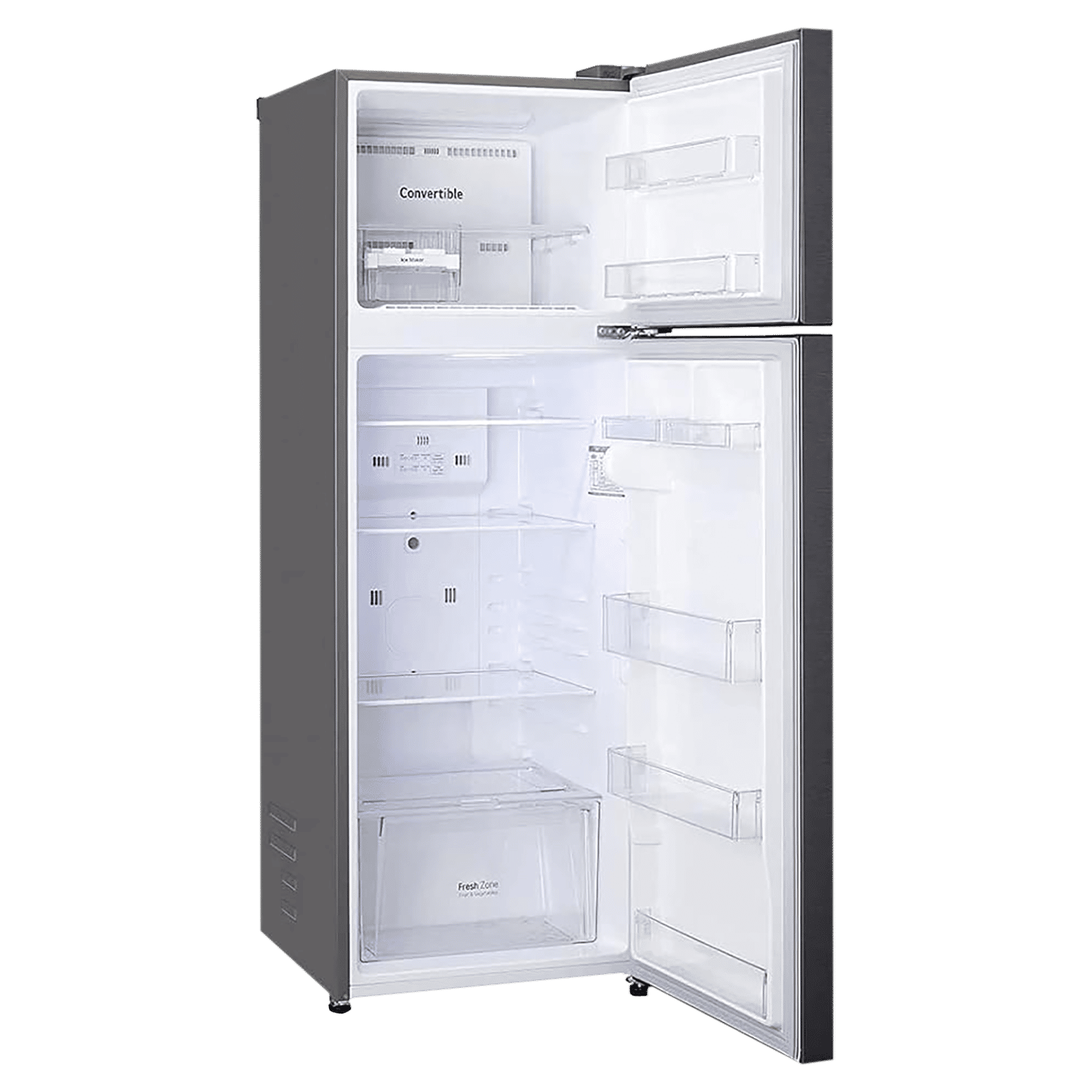 LG 308 Litres 2 Star Frost Free Double Door Convertible Refrigerator with Multi Air Flow System (GL-S322SDSY.ADSZEB, Dazzle Steel) LG 308 Litres 2 Star Frost Free Double Door Convertible Refrigerator with Multi Air Flow System (GL-S322SDSY.ADSZEB, Dazzle Steel)_6
