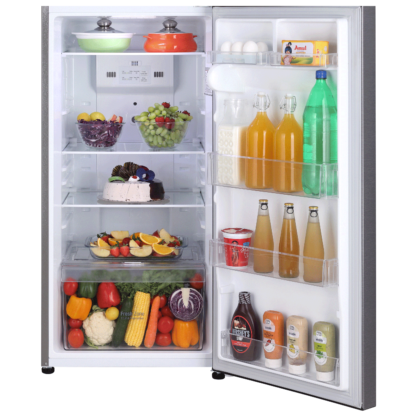 LG 308 Litres 2 Star Frost Free Double Door Convertible Refrigerator with Multi Air Flow System (GL-S322SDSY.ADSZEB, Dazzle Steel) LG 308 Litres 2 Star Frost Free Double Door Convertible Refrigerator with Multi Air Flow System (GL-S322SDSY.ADSZEB, Dazzle Steel)_7