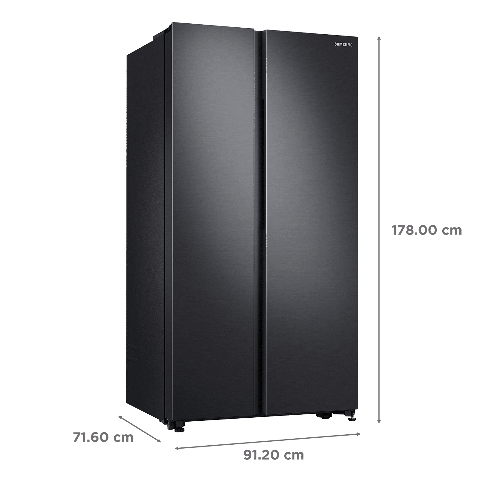 SAMSUNG 692 Litres Frost Free Side by Side Refrigerator with Curd Maestro (RS72A50K1B4/TL, Black Matt) SAMSUNG 692 Litres Frost Free Side by Side Refrigerator with Curd Maestro (RS72A50K1B4/TL, Black Matt)_3