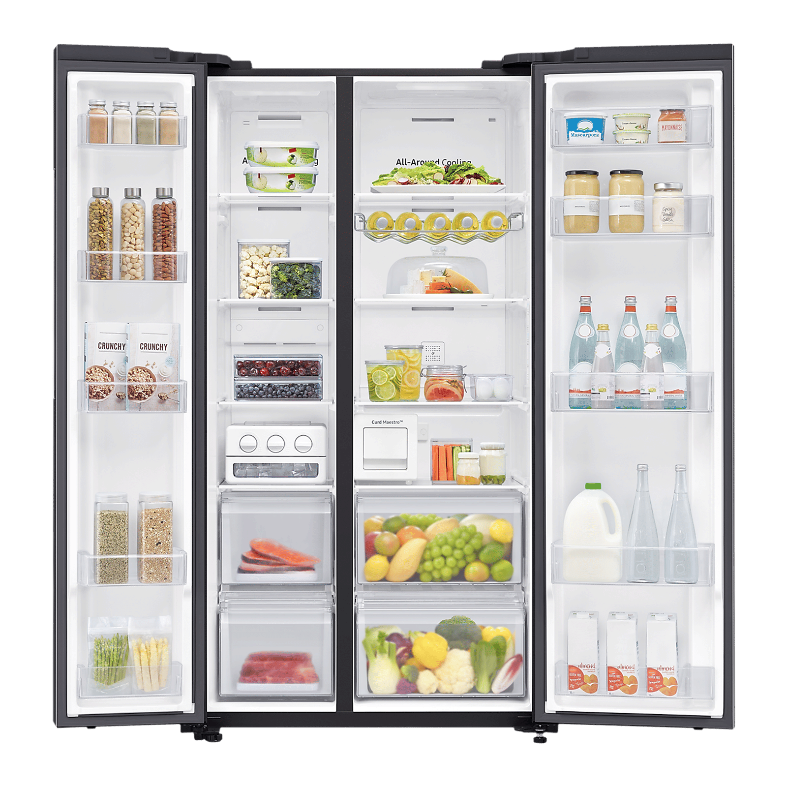 SAMSUNG 692 Litres Frost Free Side by Side Refrigerator with Curd Maestro (RS72A50K1B4/TL, Black Matt) SAMSUNG 692 Litres Frost Free Side by Side Refrigerator with Curd Maestro (RS72A50K1B4/TL, Black Matt)_5