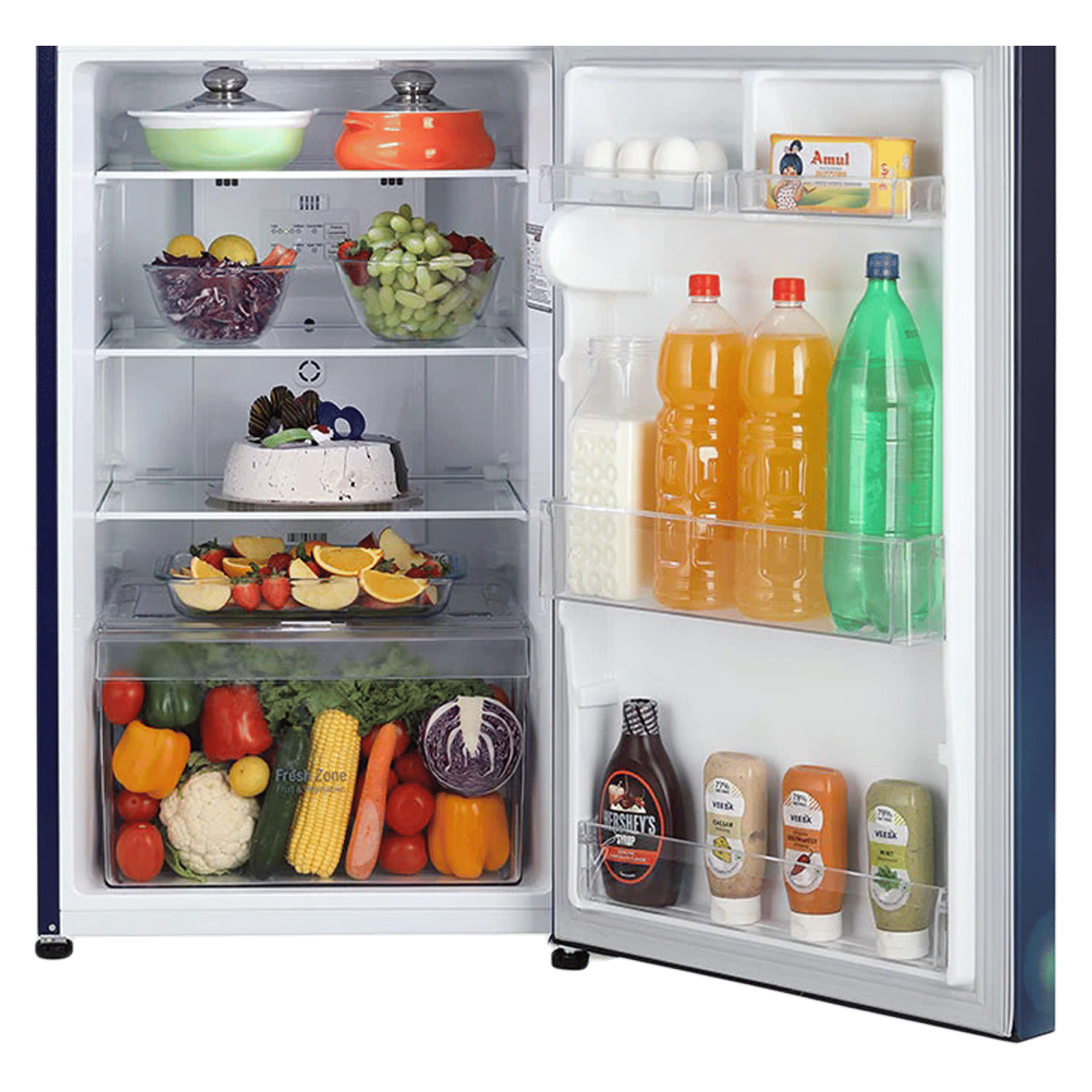 LG 260 Litres 2 Star Frost Free Double Door Convertible Refrigerator with Multi Air Flow System (GL-S292RBCY.DBCZEB, Blue Charm) LG 260 Litres 2 Star Frost Free Double Door Convertible Refrigerator with Multi Air Flow System (GL-S292RBCY.DBCZEB, Blue Charm)_7