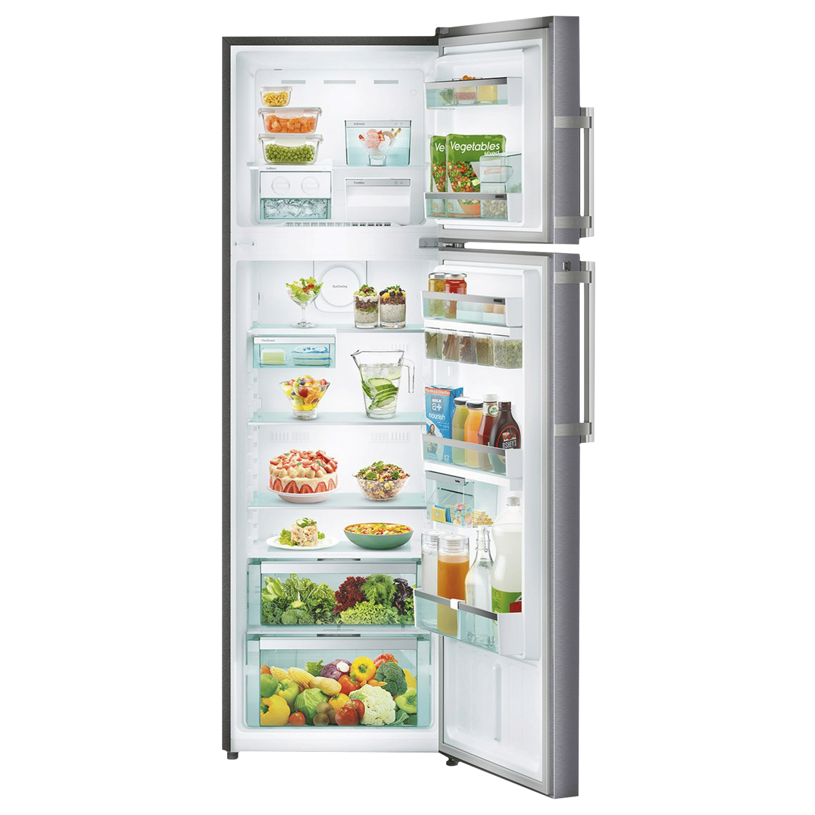 LIEBHERR 350 Litres 2 Star Frost Free Double Door Refrigerator with DuoCooling Technology (TDCS 3565 Premium, Cobalt Steel)_5
