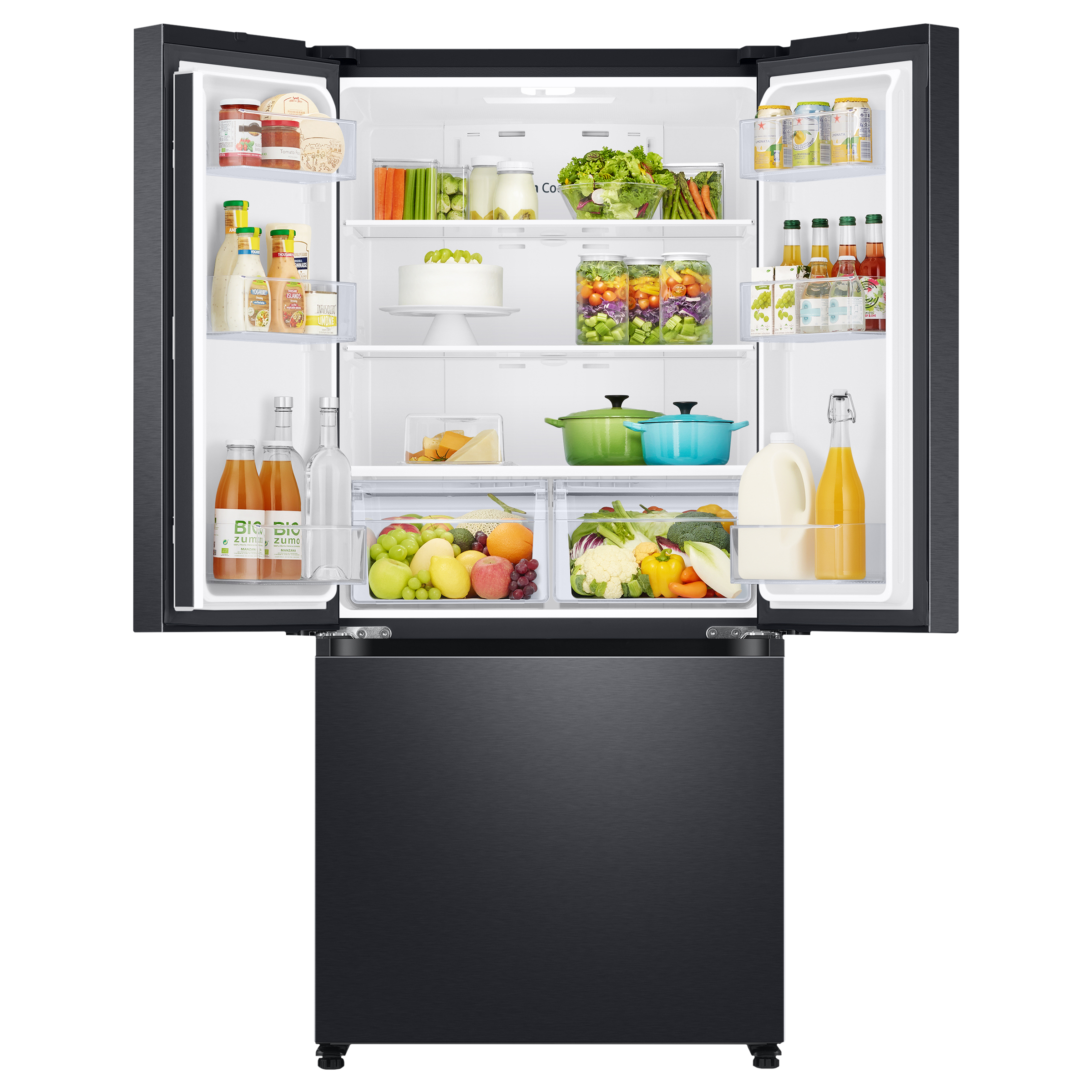 SAMSUNG 550 Litres Frost Free French Door Convertible Refrigerator with Twin Cooling Plus Technology (RF57A5032B1/TL, Black Matt)_5