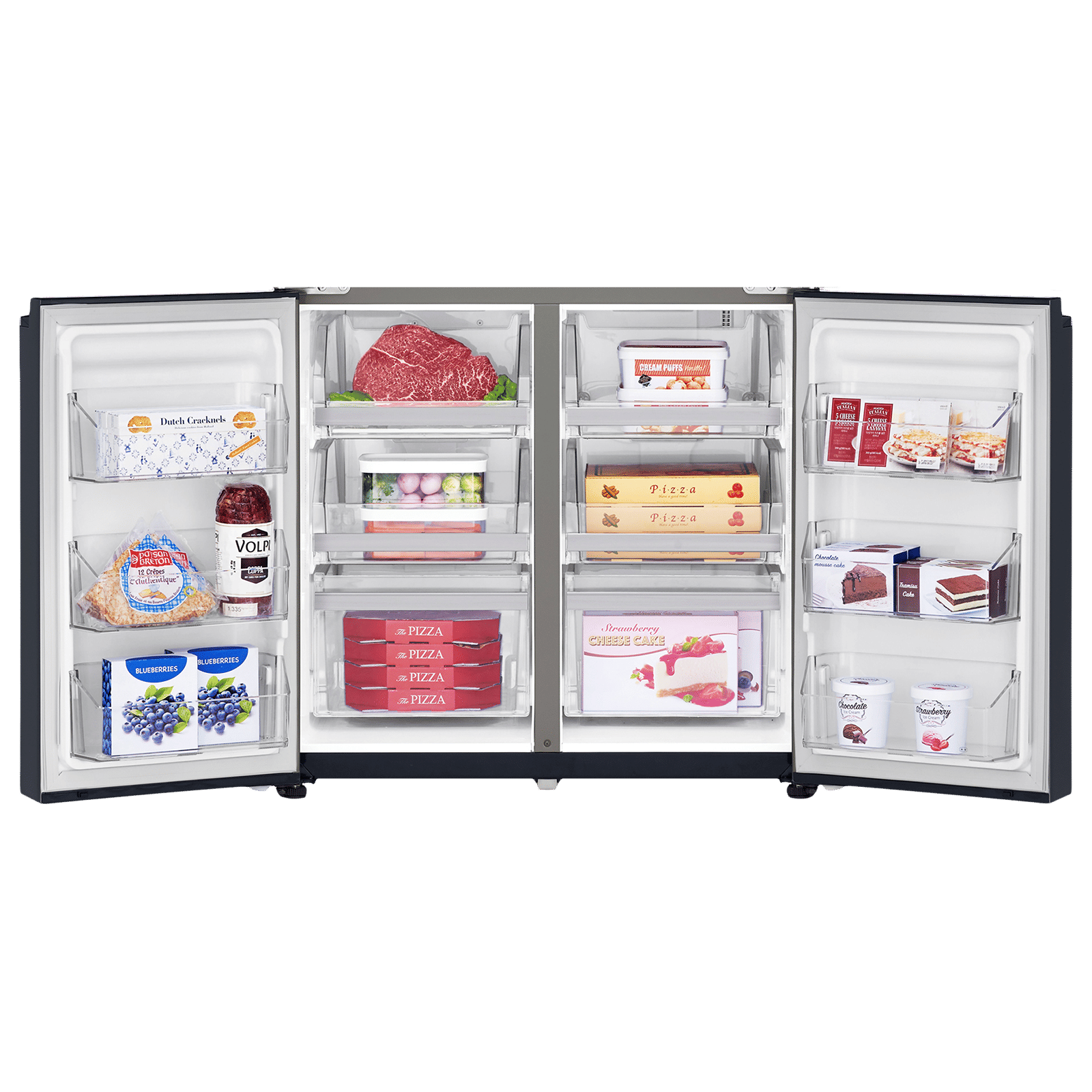 LG 889 Litres 2 Star Frost Free French Door Smart Wi-Fi Enabled Refrigerator with InstaView Door-in-Door (GR-X31FMQHL, Matte Black)_12