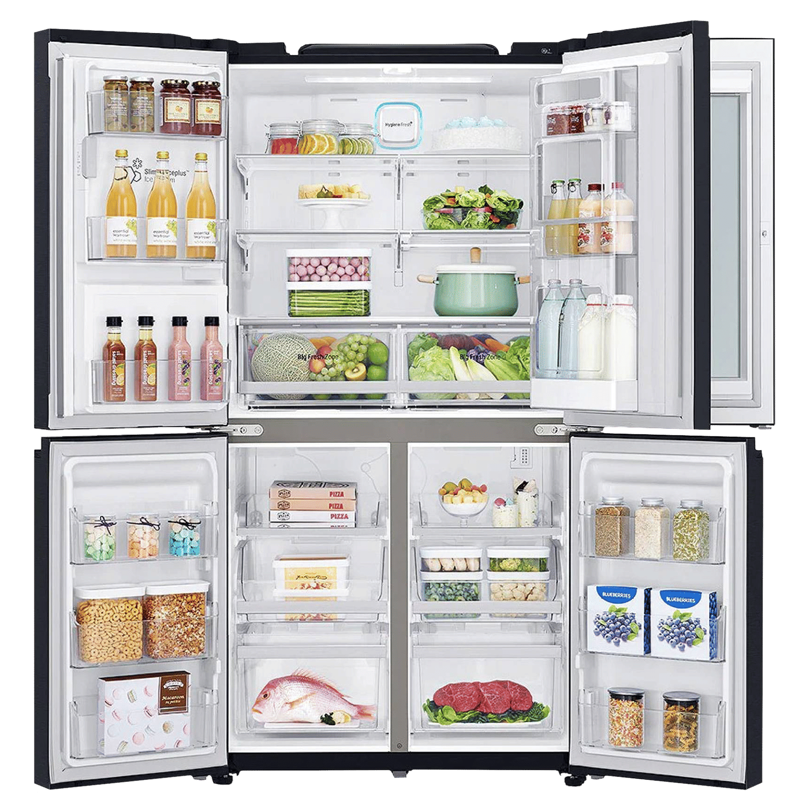 LG 889 Litres 2 Star Frost Free French Door Smart Wi-Fi Enabled Refrigerator with InstaView Door-in-Door (GR-X31FMQHL, Matte Black)_13