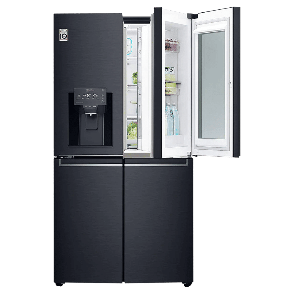 LG 889 Litres 2 Star Frost Free French Door Smart Wi-Fi Enabled Refrigerator with InstaView Door-in-Door (GR-X31FMQHL, Matte Black)_15