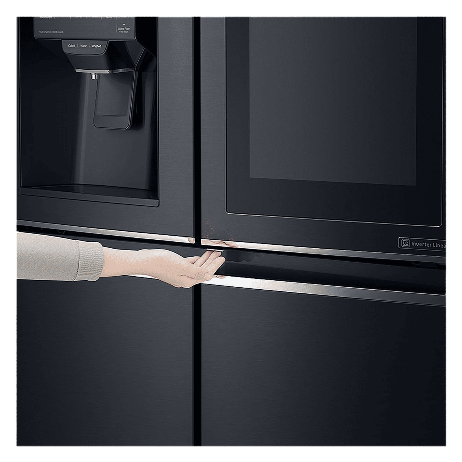 LG 889 Litres 2 Star Frost Free French Door Smart Wi-Fi Enabled Refrigerator with InstaView Door-in-Door (GR-X31FMQHL, Matte Black)_18