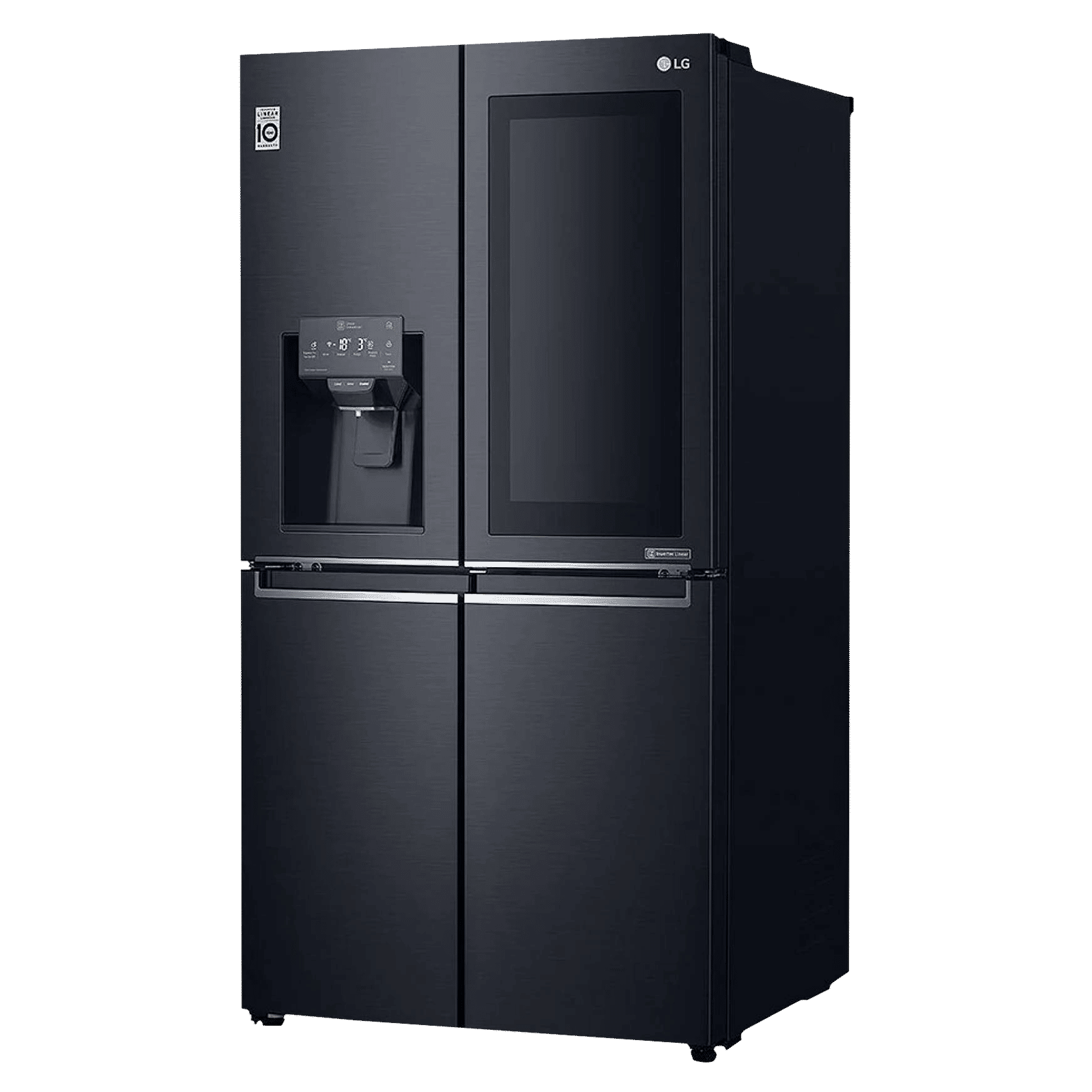 LG 889 Litres 2 Star Frost Free French Door Smart Wi-Fi Enabled Refrigerator with InstaView Door-in-Door (GR-X31FMQHL, Matte Black)_4