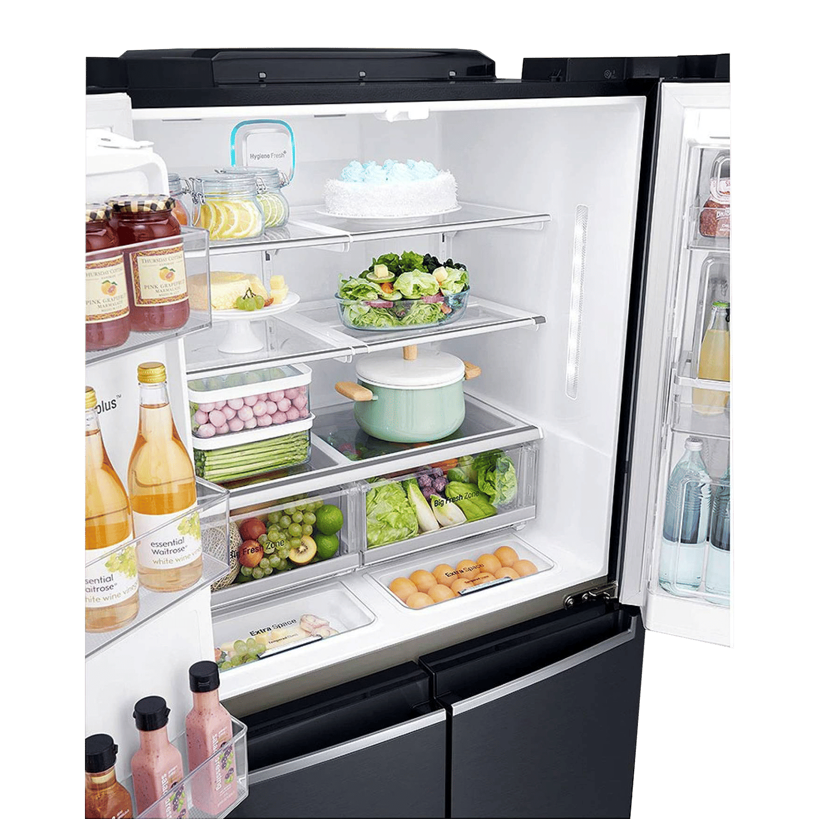LG 889 Litres 2 Star Frost Free French Door Smart Wi-Fi Enabled Refrigerator with InstaView Door-in-Door (GR-X31FMQHL, Matte Black)_10
