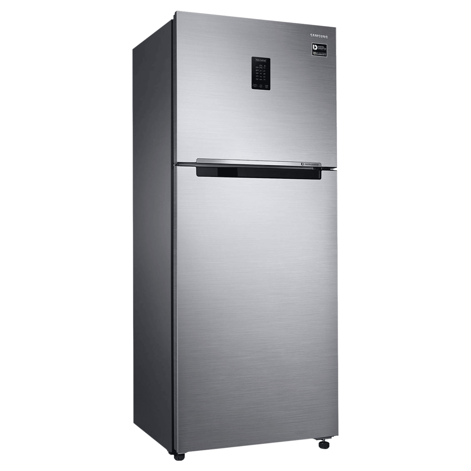 SAMSUNG 386 Litres 2 Star Frost Free Double Door Convertible Refrigerator with Curd Maestro (RT39T5C38S9/TL, Refined Inox)_13
