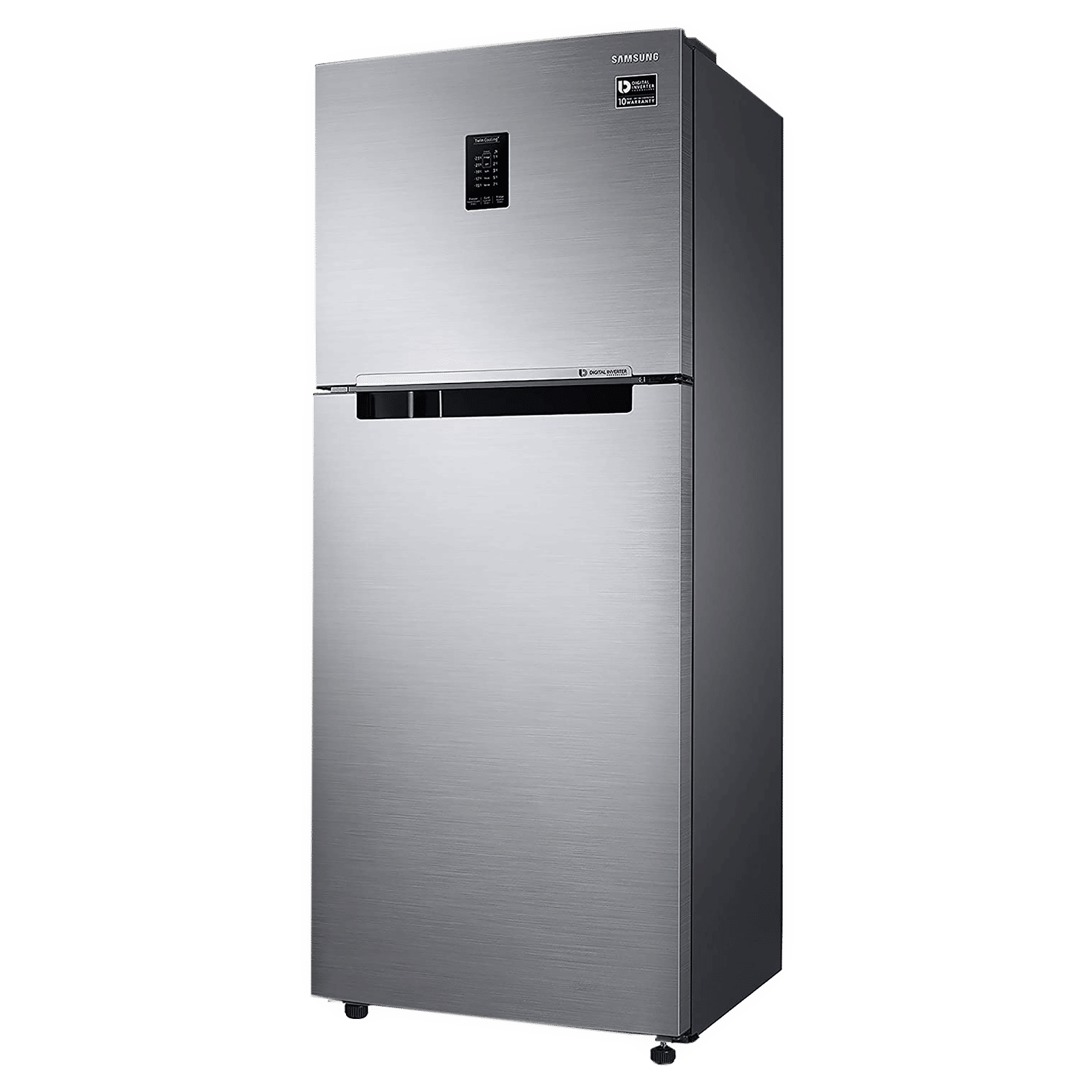 SAMSUNG 386 Litres 2 Star Frost Free Double Door Convertible Refrigerator with Curd Maestro (RT39T5C38S9/TL, Refined Inox)_4