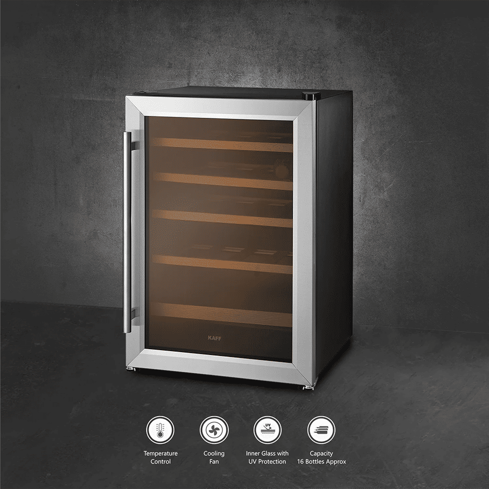 KAFF 50 Litres 16 Bottles Wine Cooler (Inner Glass with UV-Protection, KWC 62, Black) KAFF 50 Litres 16 Bottles Wine Cooler (Inner Glass with UV-Protection, KWC 62, Black)_6