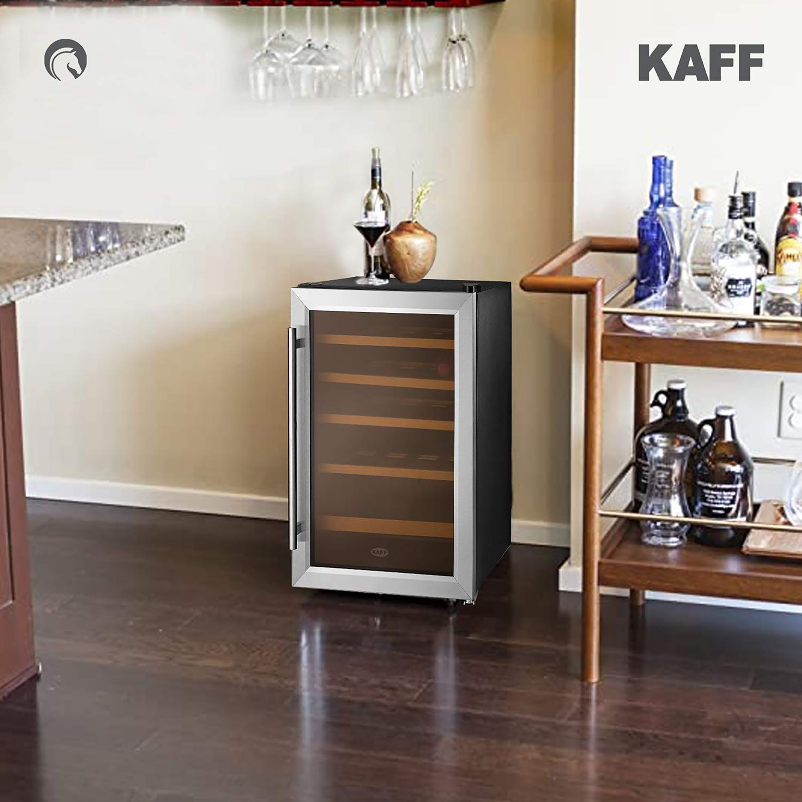 KAFF 50 Litres 16 Bottles Wine Cooler (Inner Glass with UV-Protection, KWC 62, Black) KAFF 50 Litres 16 Bottles Wine Cooler (Inner Glass with UV-Protection, KWC 62, Black)_7