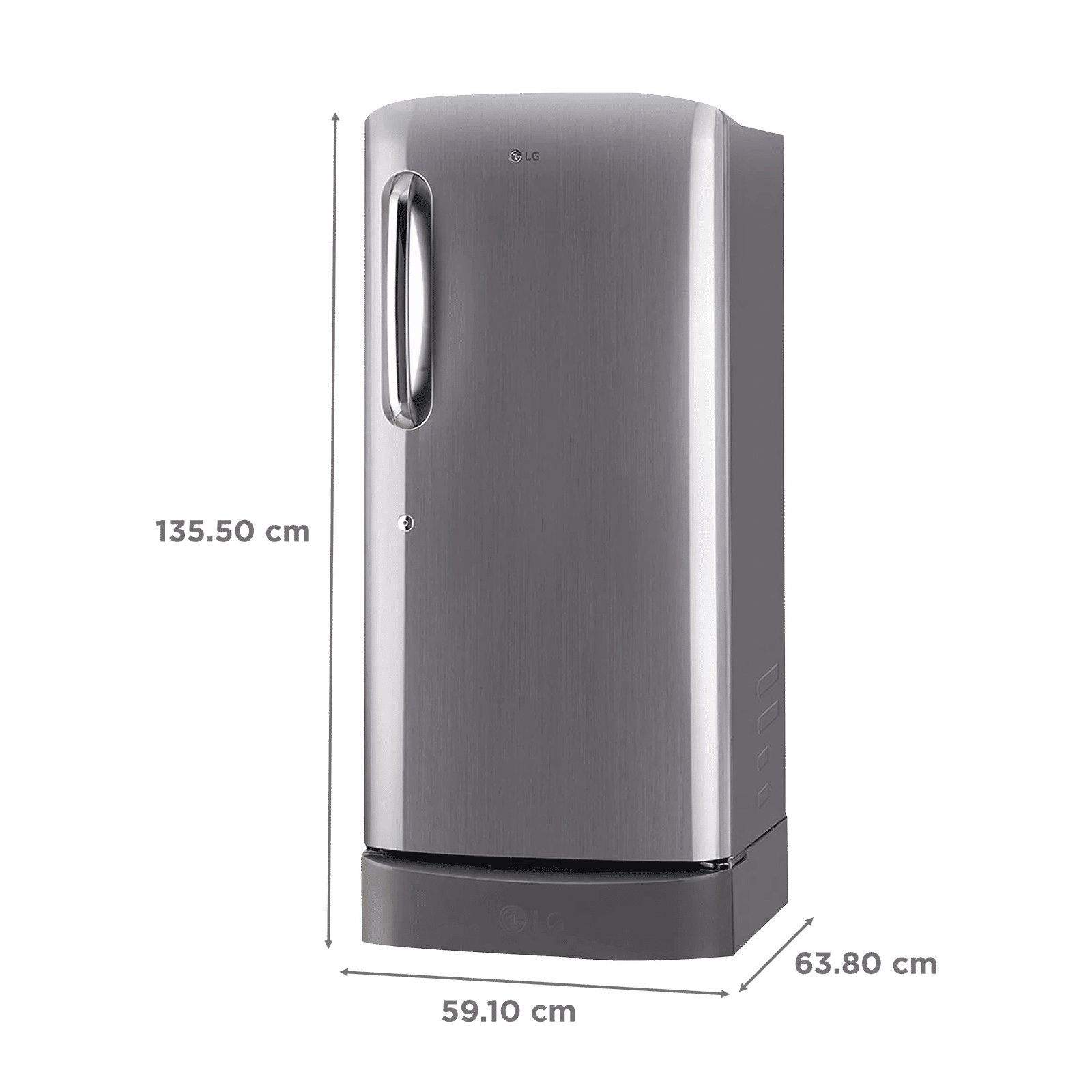 LG 215 Litres 3 Star Direct Cool Single Door Refrigerator with Stabilizer Free Operation (GL-D221APZD, Shiny Steel) LG 215 Litres 3 Star Direct Cool Single Door Refrigerator with Stabilizer Free Operation (GL-D221APZD, Shiny Steel)_3