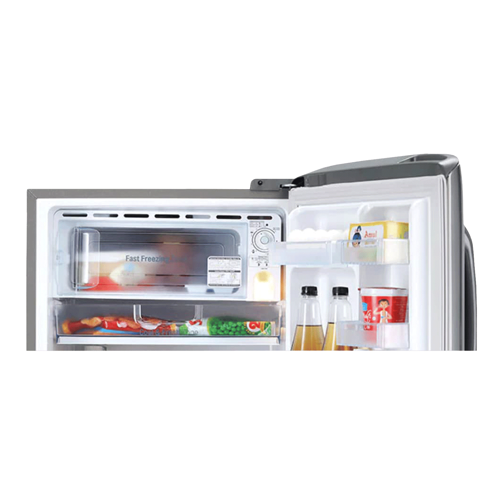 LG 215 Litres 3 Star Direct Cool Single Door Refrigerator with Stabilizer Free Operation (GL-D221APZD, Shiny Steel) LG 215 Litres 3 Star Direct Cool Single Door Refrigerator with Stabilizer Free Operation (GL-D221APZD, Shiny Steel)_7