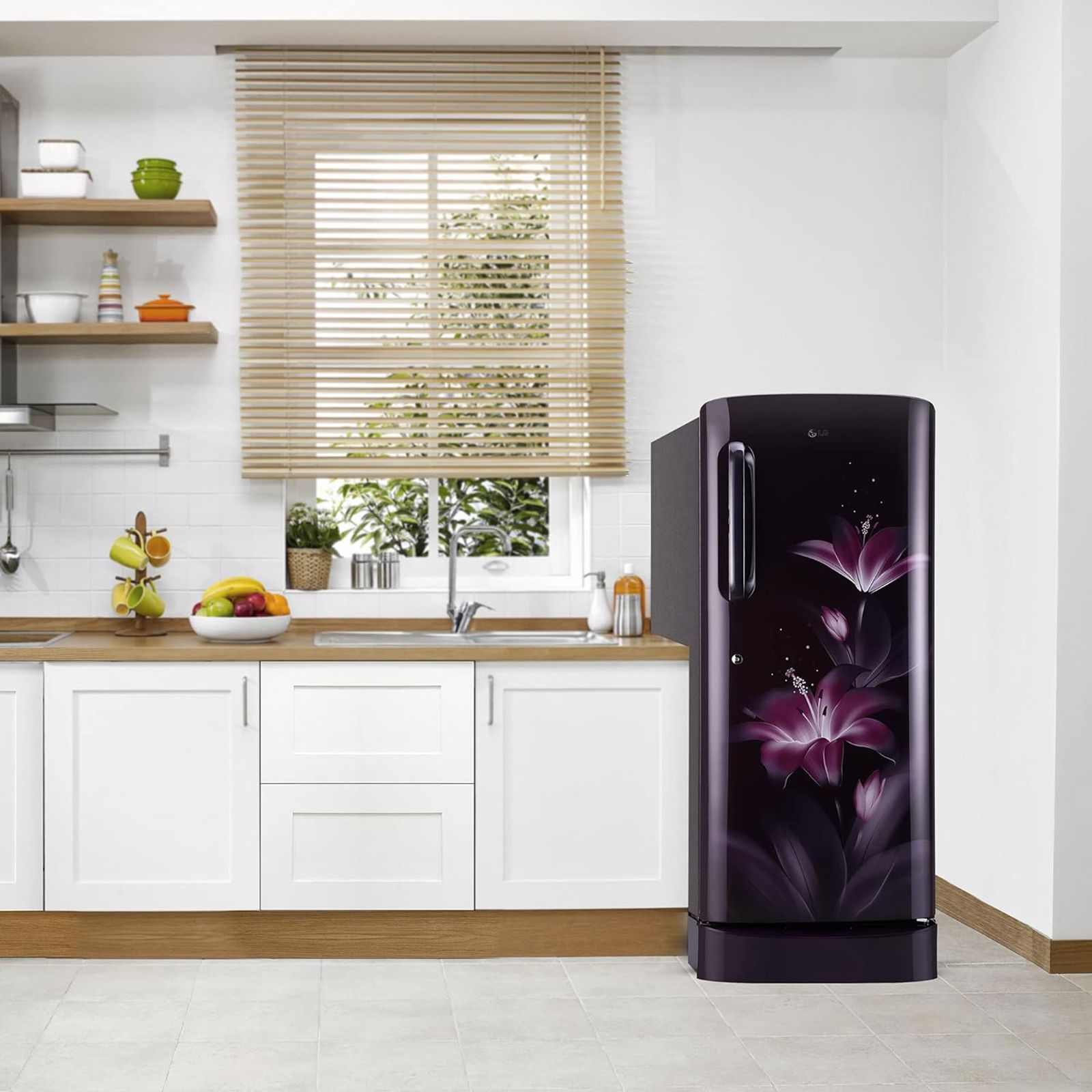 LG 235 Litres 3 Star Direct Cool Single Door Refrigerator with Stabilizer Free Operation (GL-D241APGD, Purple Glow)_11