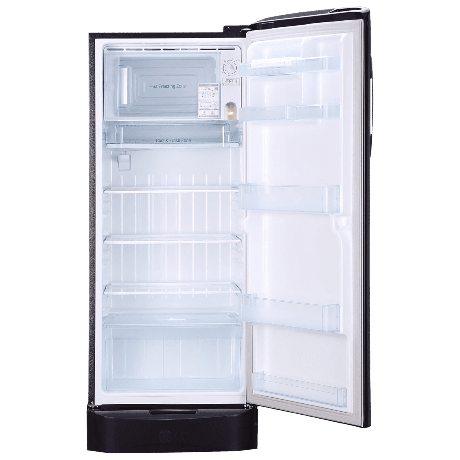 LG 235 Litres 3 Star Direct Cool Single Door Refrigerator with Stabilizer Free Operation (GL-D241APGD, Purple Glow)_6