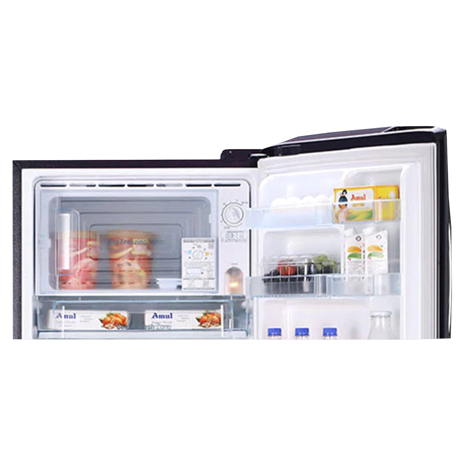LG 235 Litres 3 Star Direct Cool Single Door Refrigerator with Stabilizer Free Operation (GL-D241APGD, Purple Glow)_8