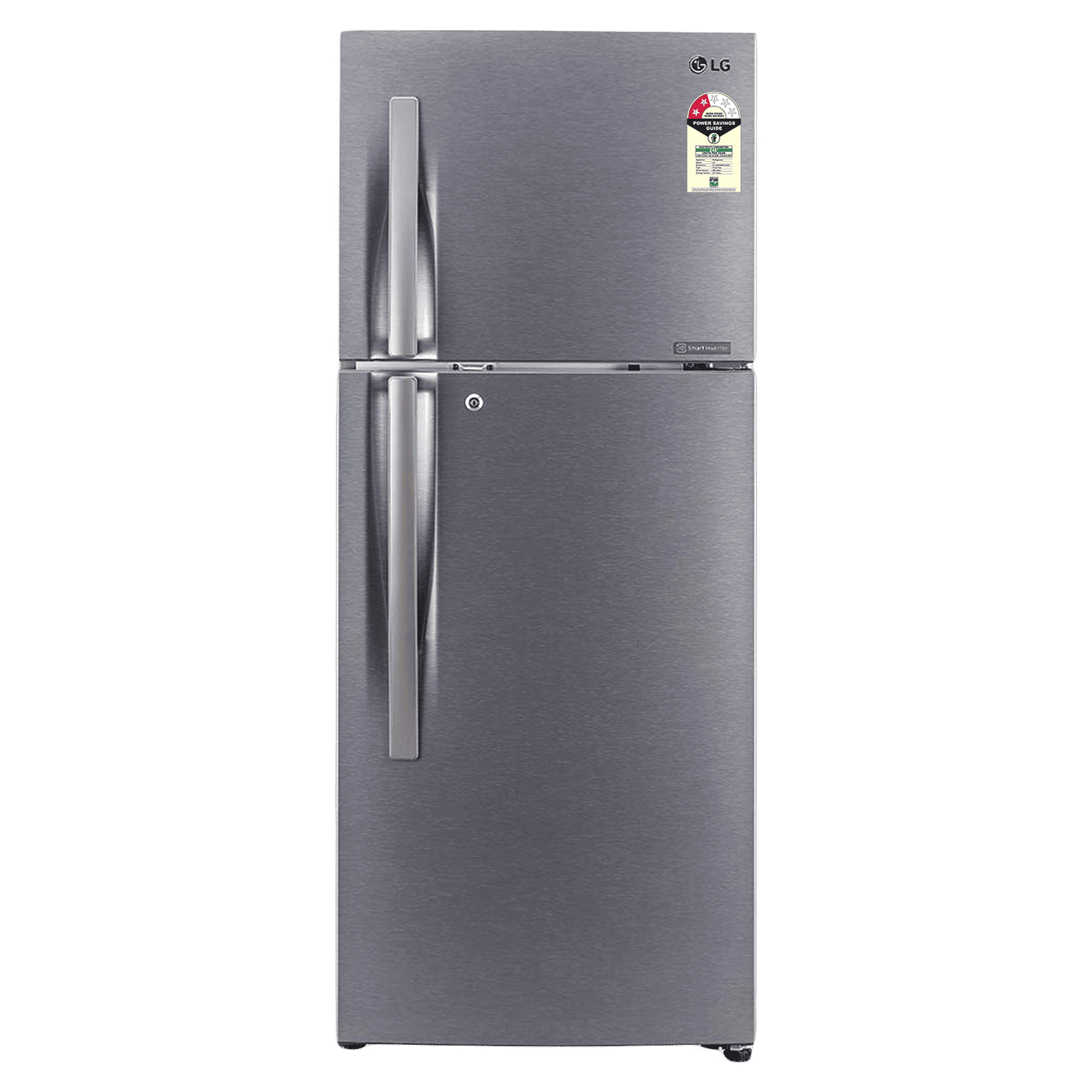 LG 242 Litres 2 Star Frost Free Double Door Refrigerator with Multi Air Flow System (GL-N292RDSY, Dazzle Steel)_1