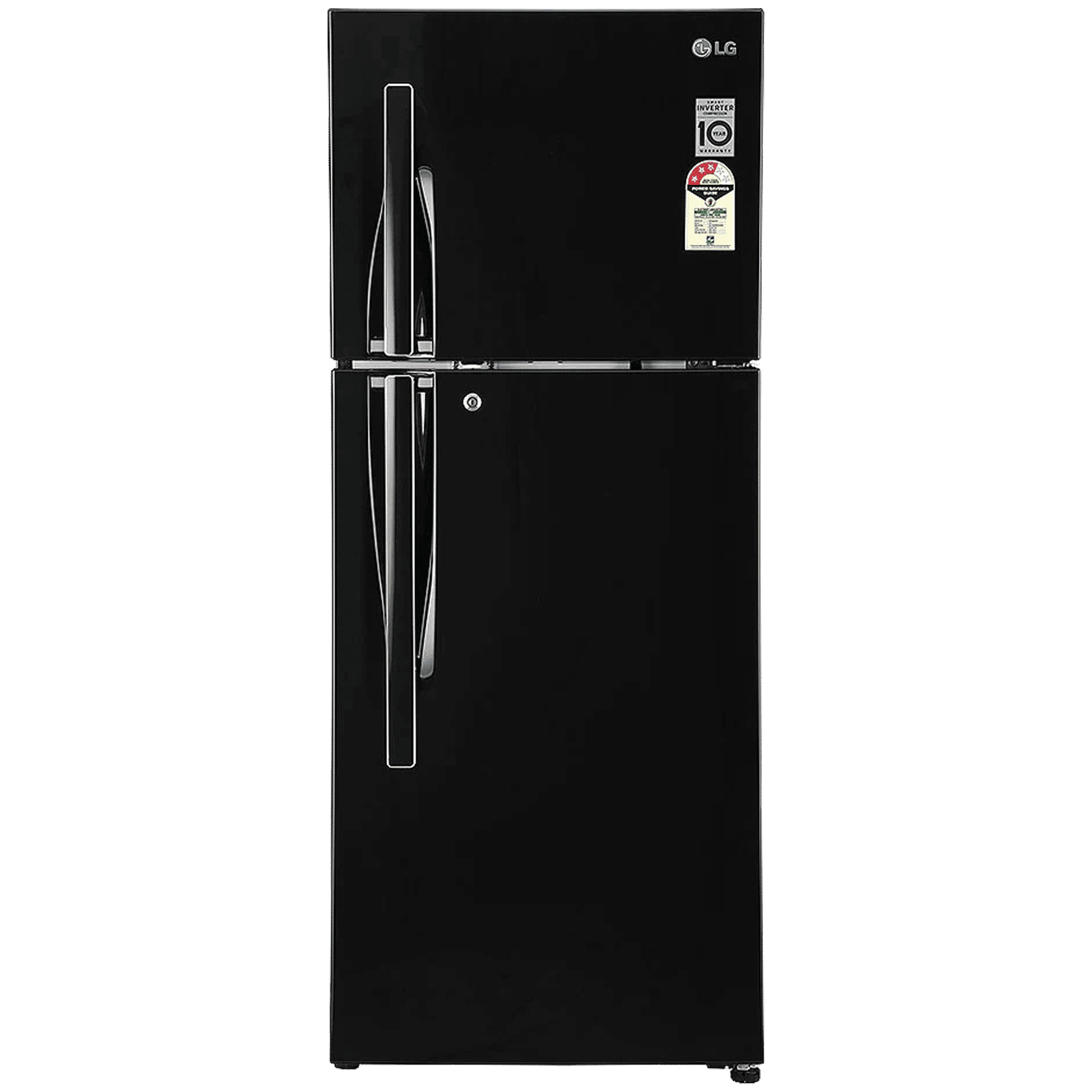 LG 240 Litres 3 Star Frost Free Double Door Refrigerator with Multi Air Flow System (GL-T292RESX, Ebony Sheen)_1