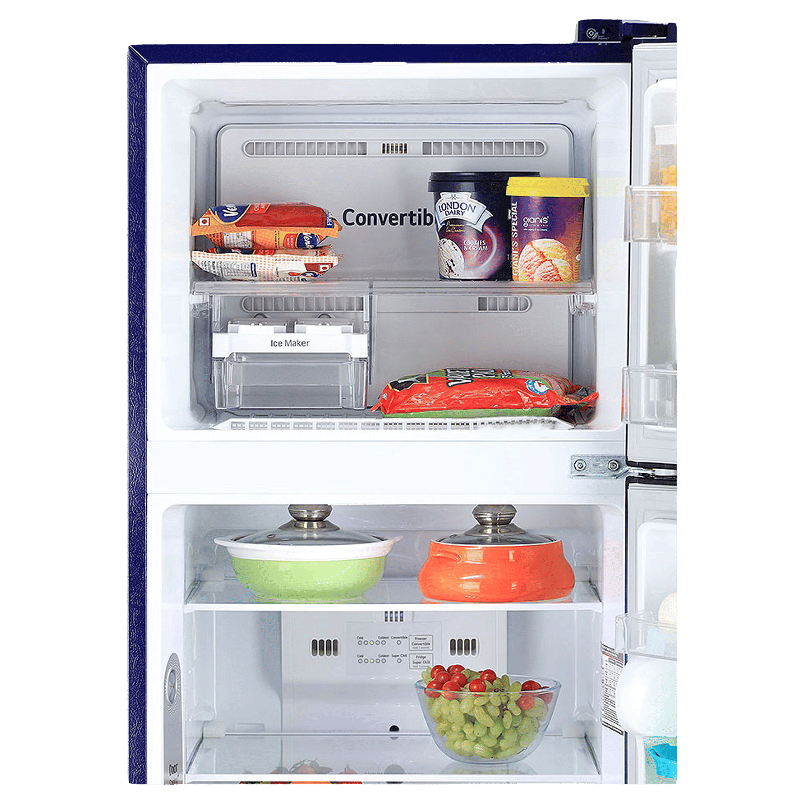 LG 308 Litres 2 Star Frost Free Double Door Convertible Refrigerator with Multi Air Flow System (GL-T322SBCY, Blue Charm) LG 308 Litres 2 Star Frost Free Double Door Convertible Refrigerator with Multi Air Flow System (GL-T322SBCY, Blue Charm)_10