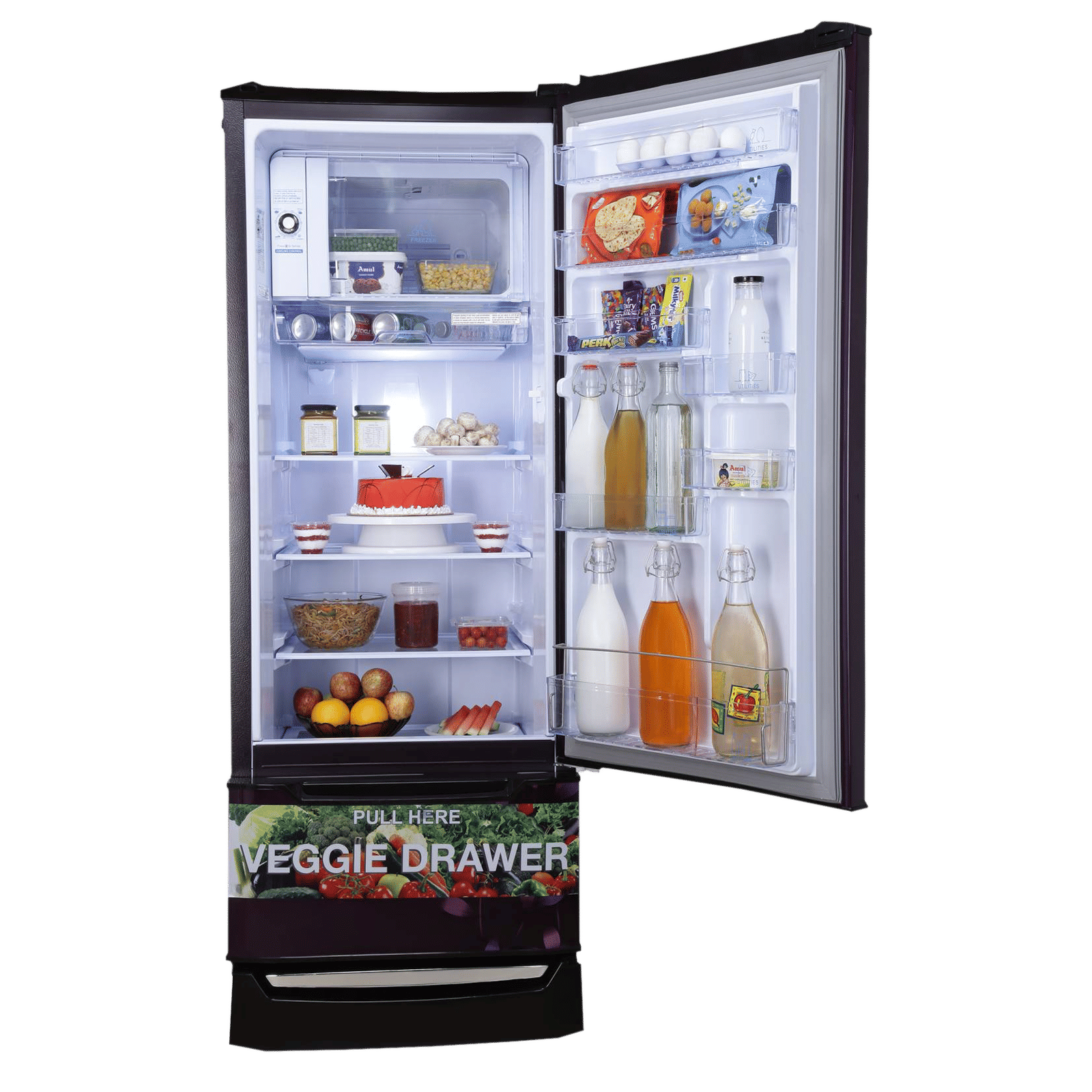 Godrej Edge Duo 255 Litres 3 Star Direct Cool Single Door Refrigerator with Duo Flow Technology (RD EDGE DUO 270C 33 TDI, Jade Purple)_8