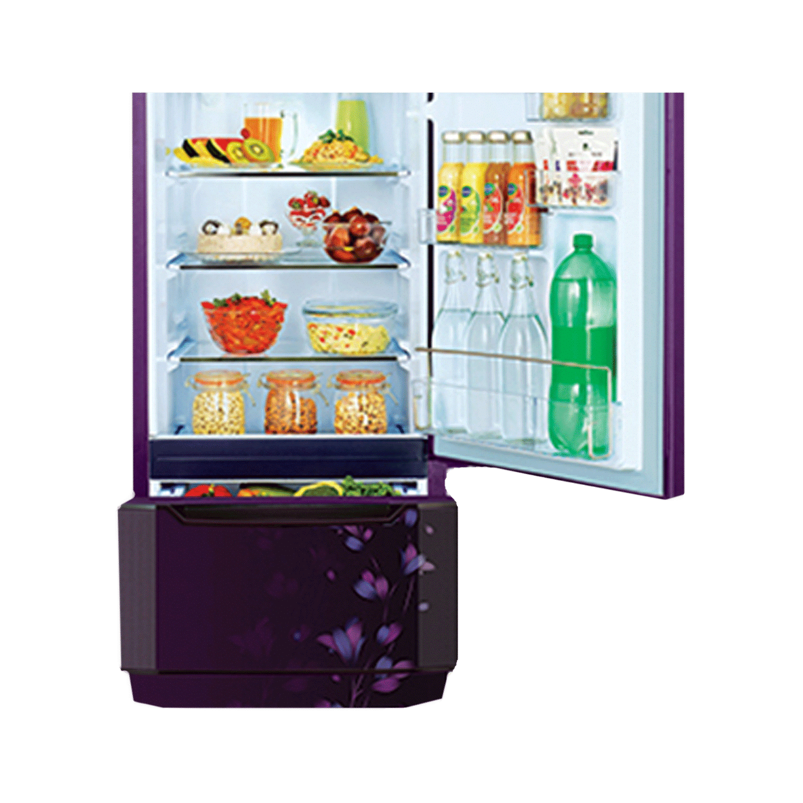 Godrej Edge Duo 255 Litres 3 Star Direct Cool Single Door Refrigerator with Duo Flow Technology (RD EDGE DUO 270C 33 TDI, Jade Purple)_10