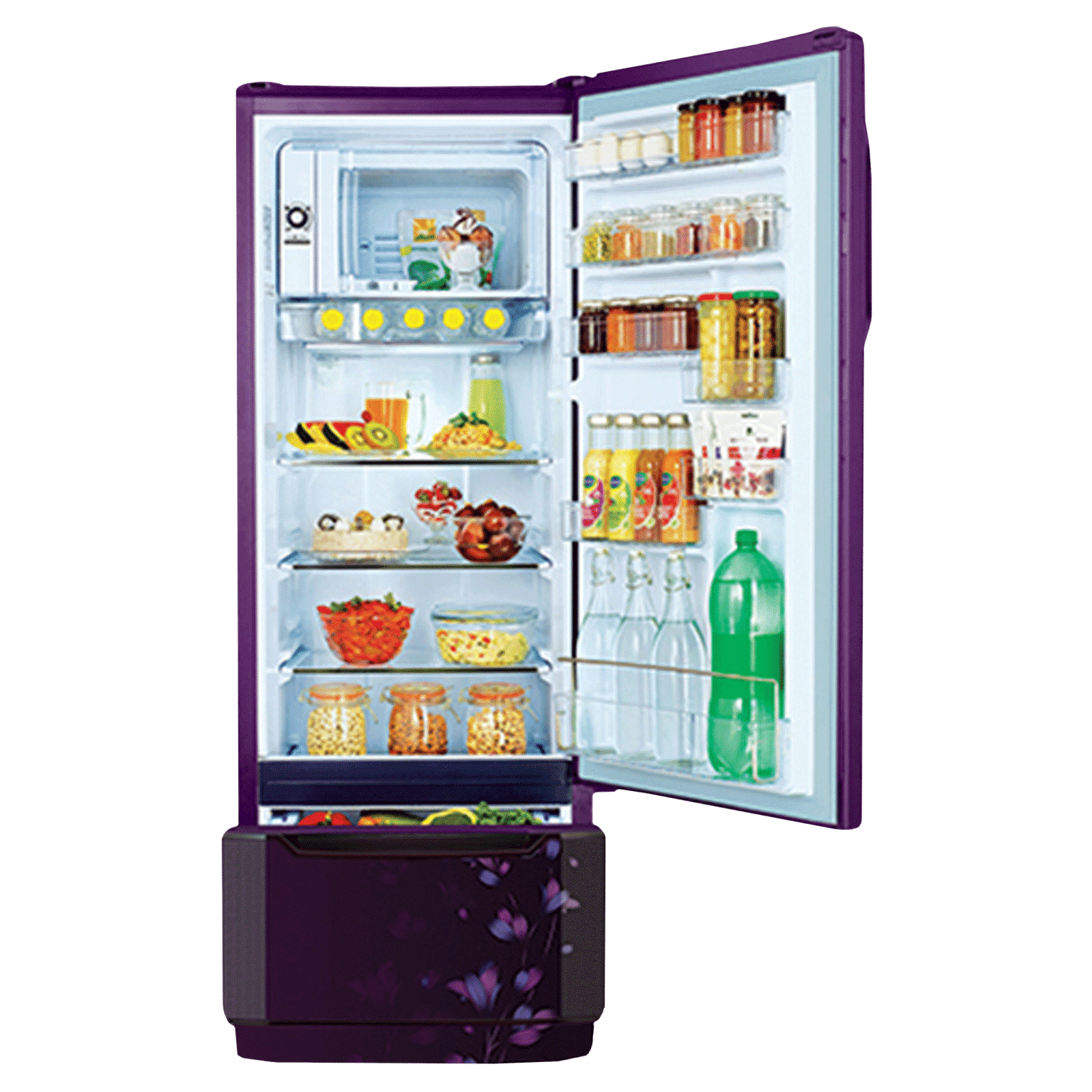 Godrej Edge Duo 255 Litres 3 Star Direct Cool Single Door Refrigerator with Duo Flow Technology (RD EDGE DUO 270C 33 TDI, Jade Purple)_11
