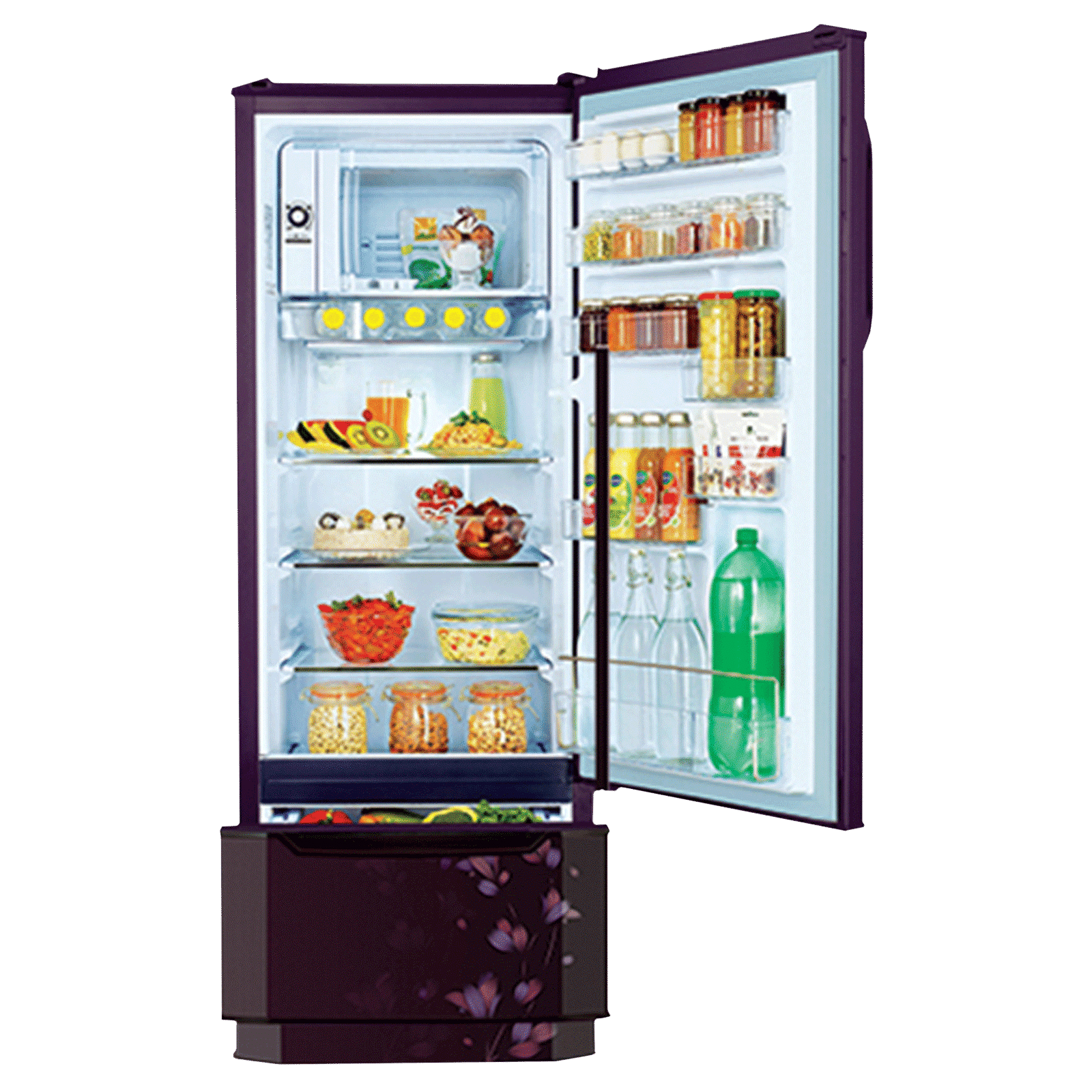 Godrej Edge Duo 255 Litres 3 Star Direct Cool Single Door Refrigerator with Duo Flow Technology (RD EDGE DUO 270C 33 TDI, Jade Wine) Godrej Edge Duo 255 Litres 3 Star Direct Cool Single Door Refrigerator with Duo Flow Technology (RD EDGE DUO 270C 33 TDI, Jade Wine)_3